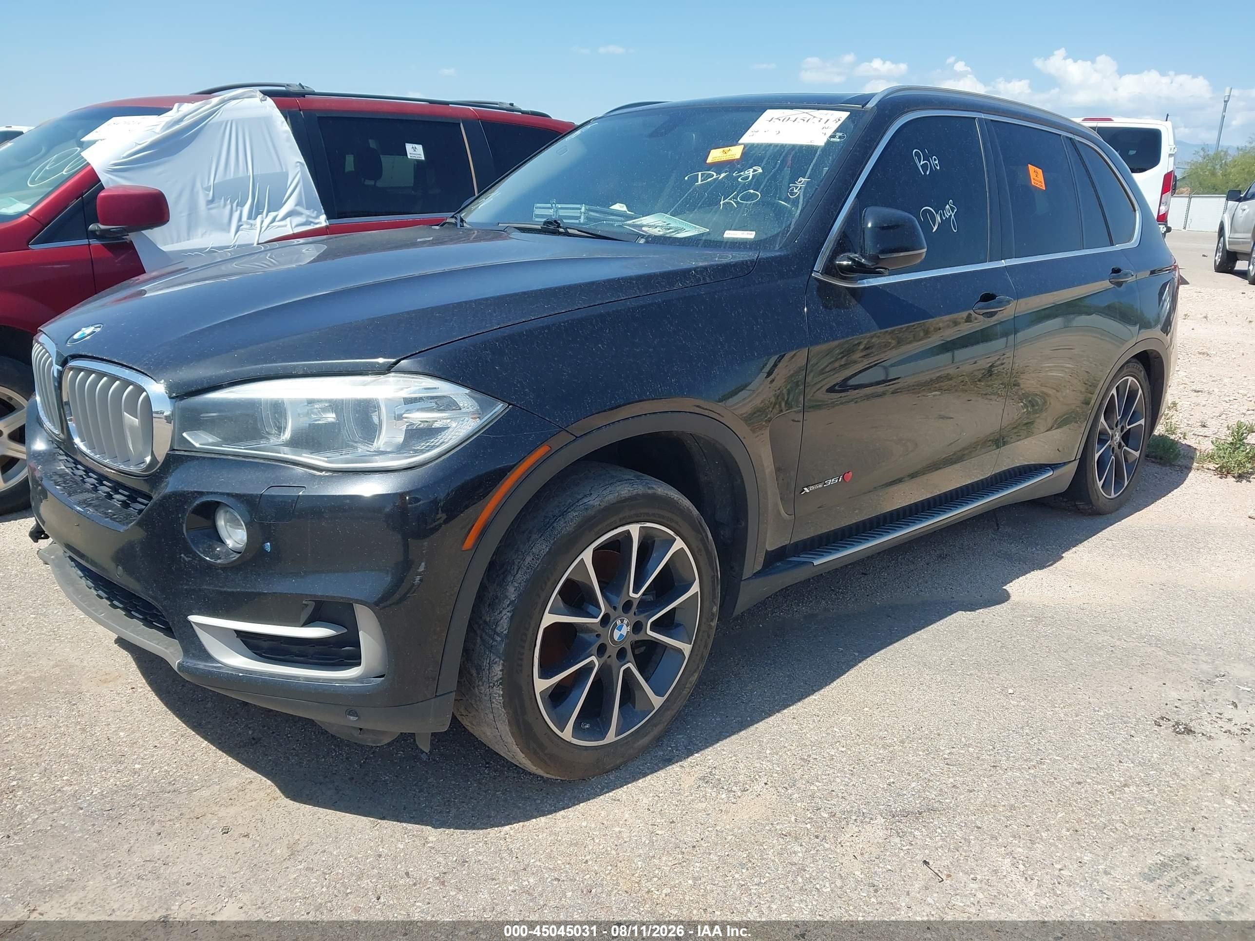 2015 Bmw X5 Xdrive35i Черный vin: 5UXKR0C54F0P01038