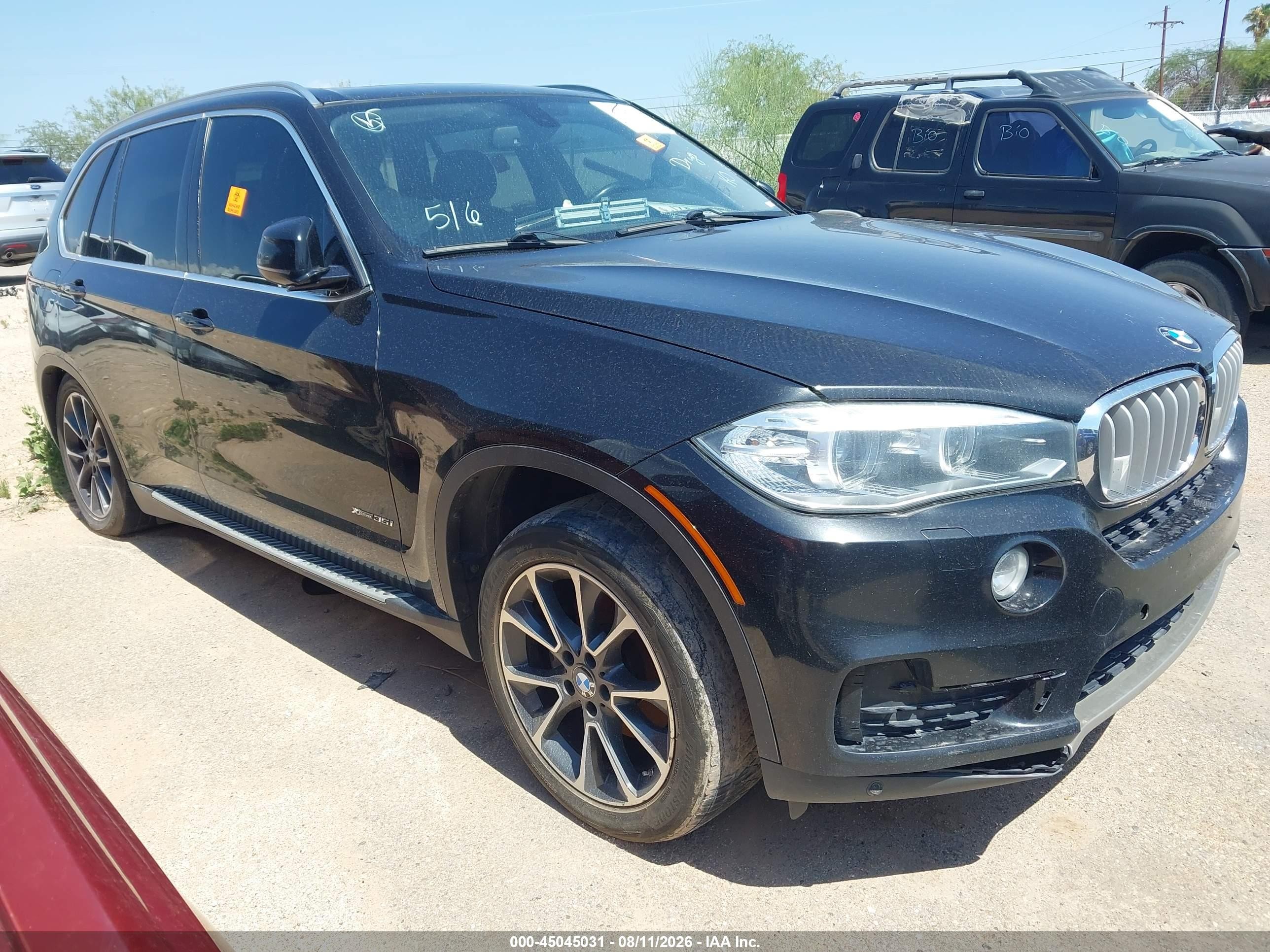 2015 Bmw X5 Xdrive35i Черный vin: 5UXKR0C54F0P01038