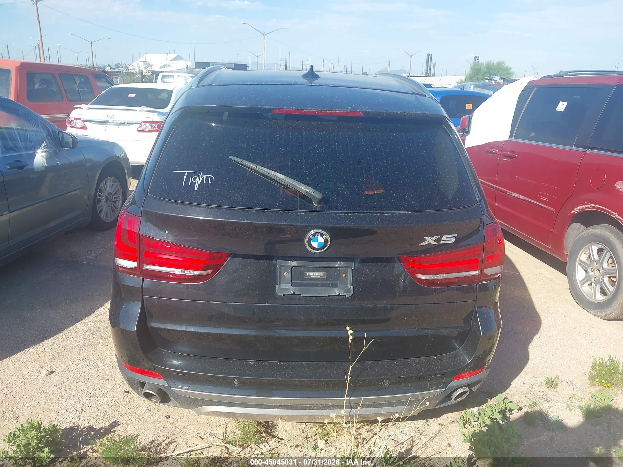 2015 Bmw X5 Xdrive35i Черный vin: 5UXKR0C54F0P01038