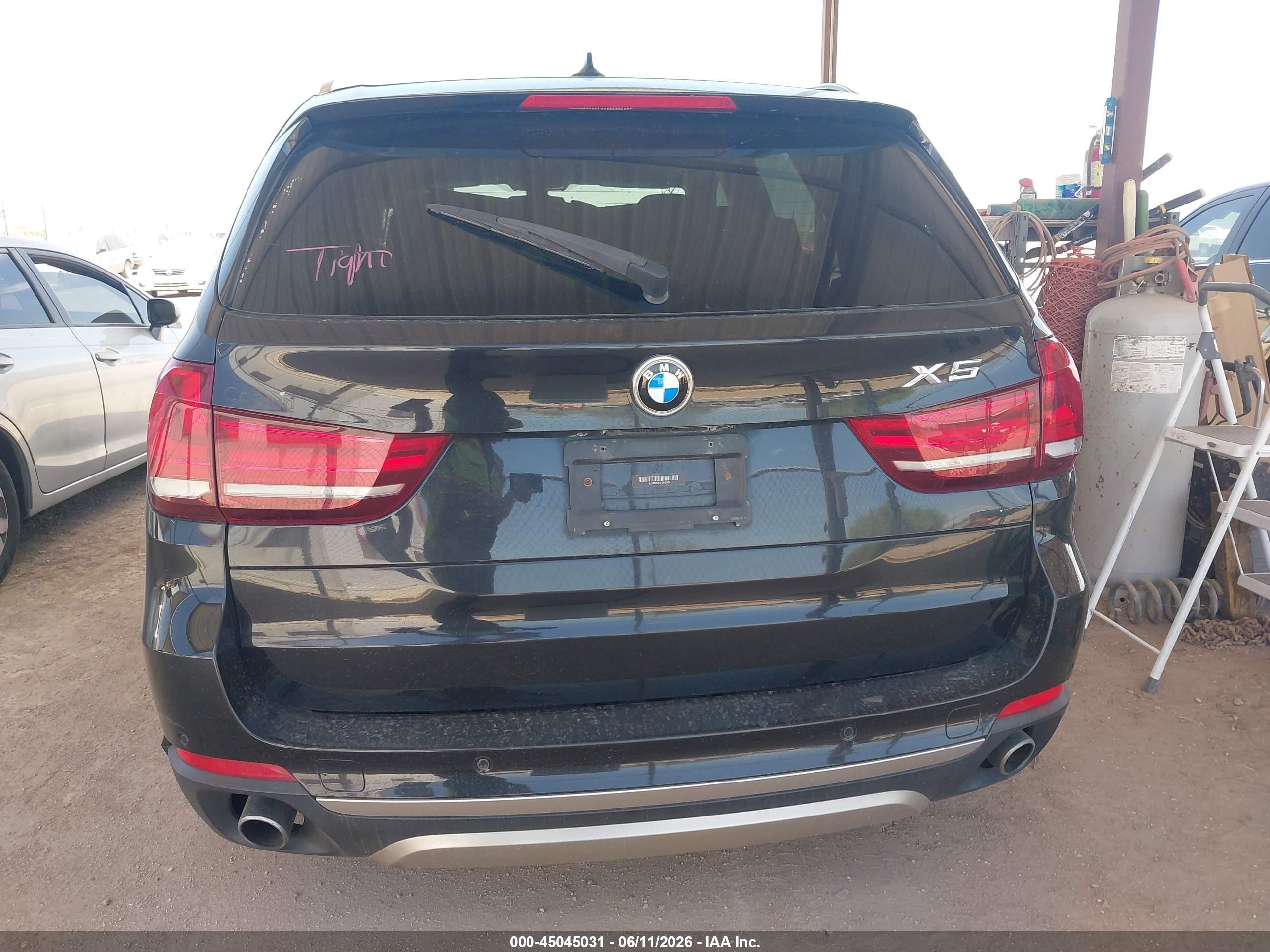 2015 Bmw X5 Xdrive35i Черный vin: 5UXKR0C54F0P01038