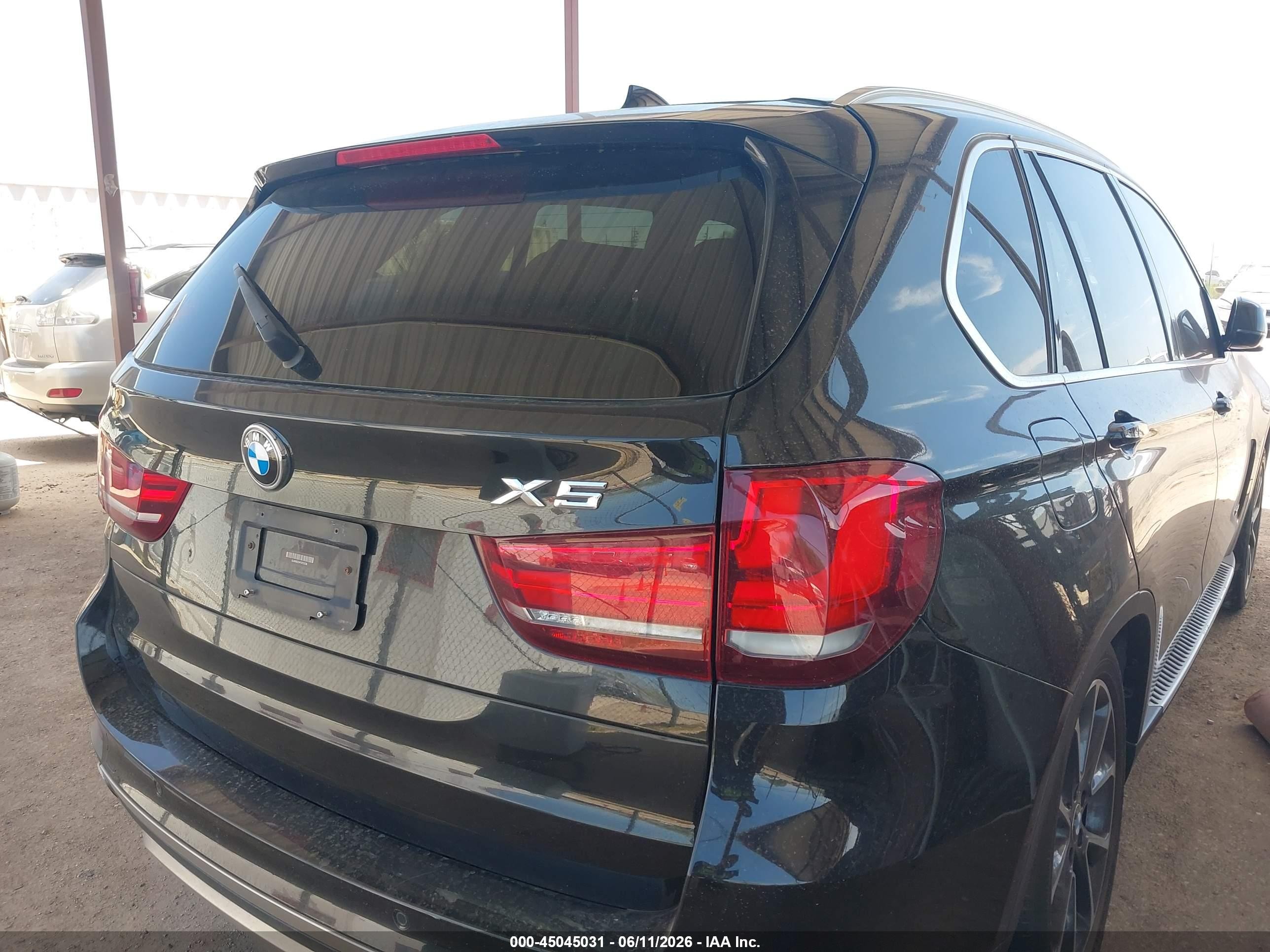 2015 Bmw X5 Xdrive35i Черный vin: 5UXKR0C54F0P01038