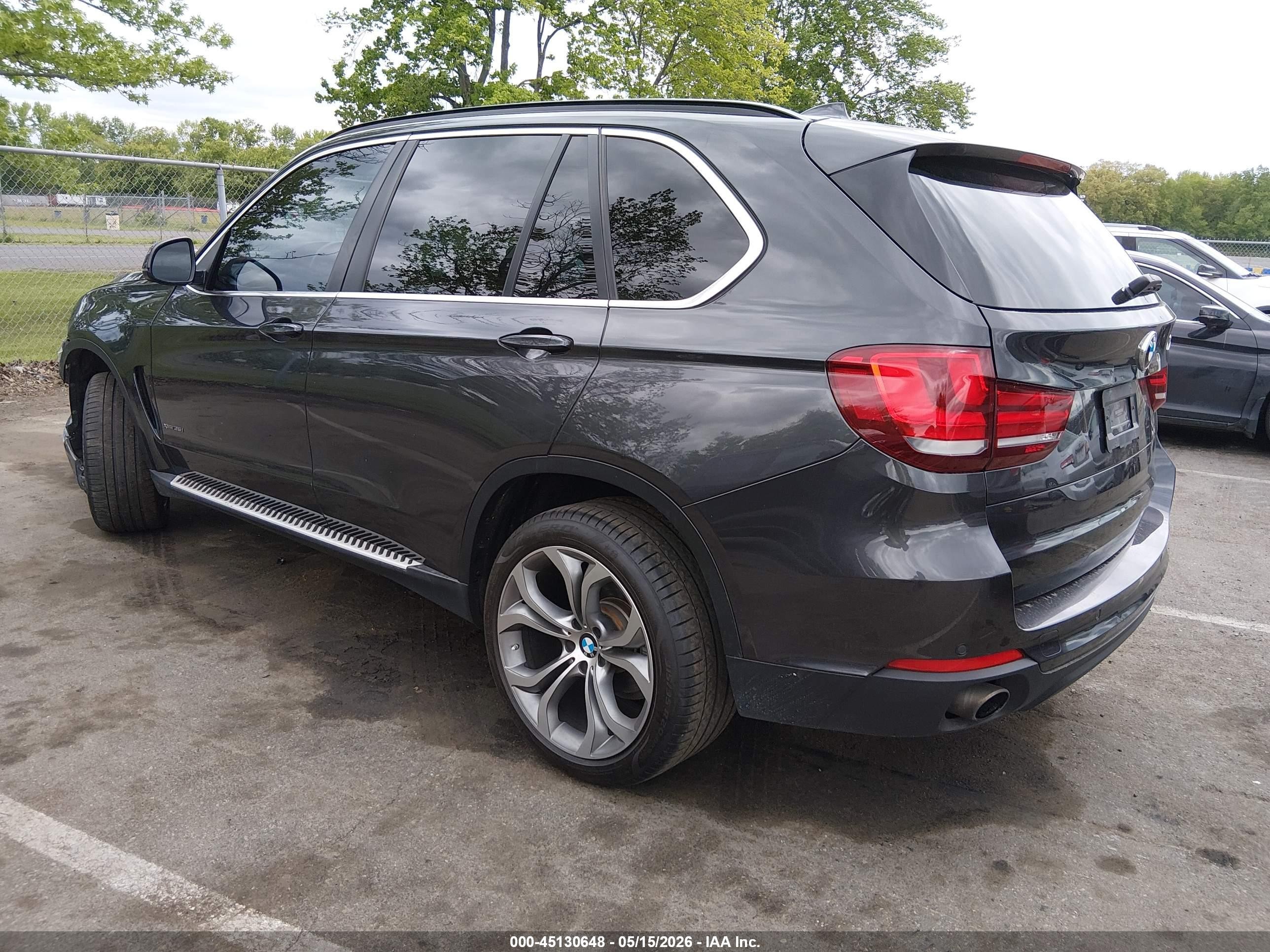 2015 Bmw X5 Xdrive35i Black vin: 5UXKR0C54F0P02481