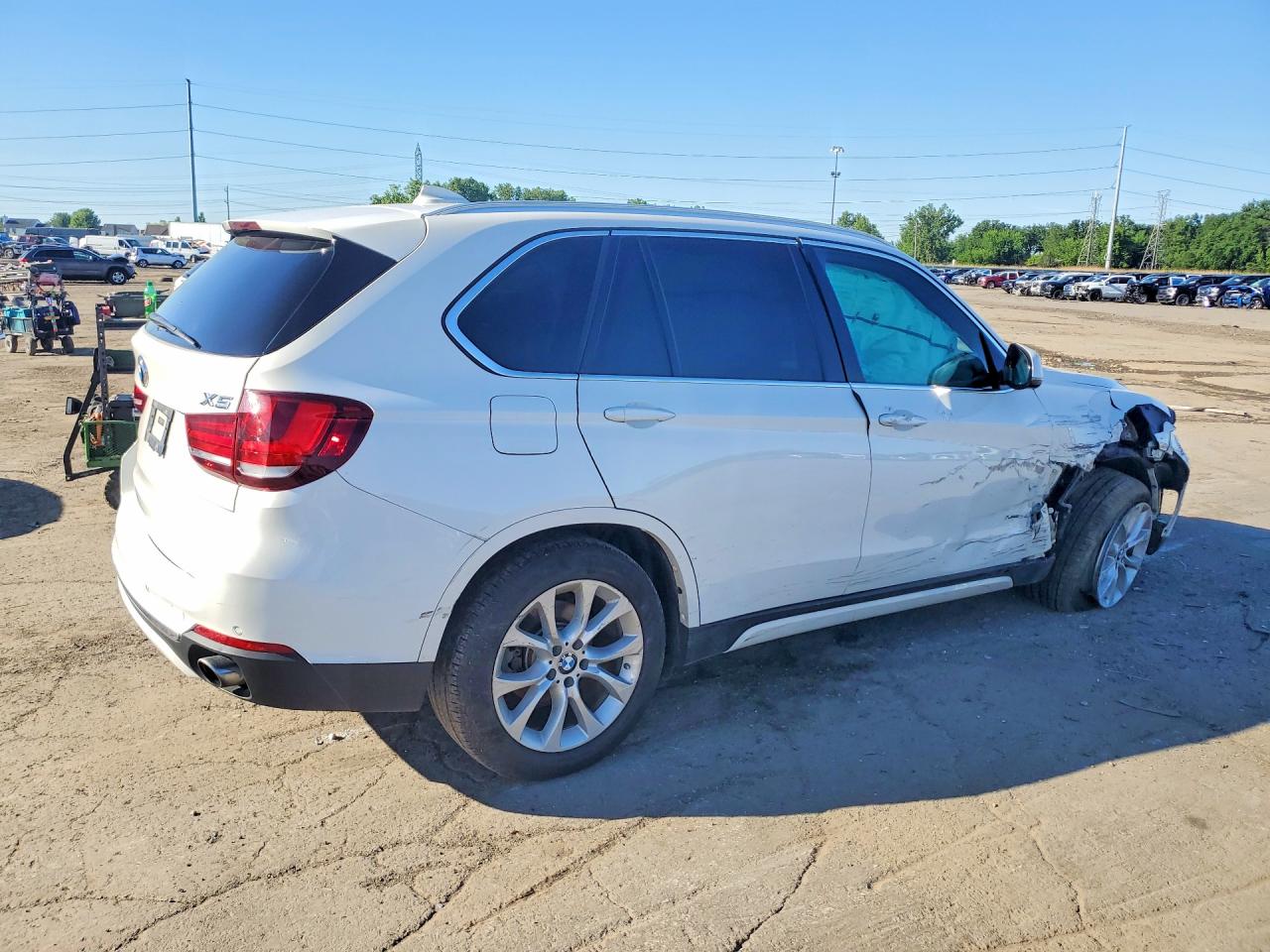 2015 Bmw X5 Xdrive35i White vin: 5UXKR0C54F0P10709