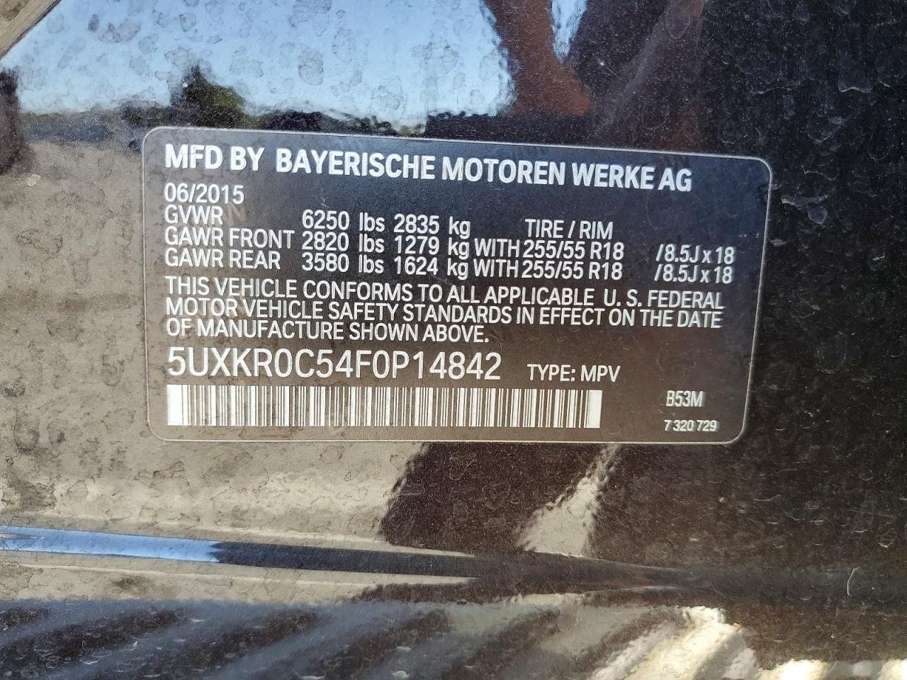 2015 Bmw X5 Xdrive35i Brown vin: 5UXKR0C54F0P14842