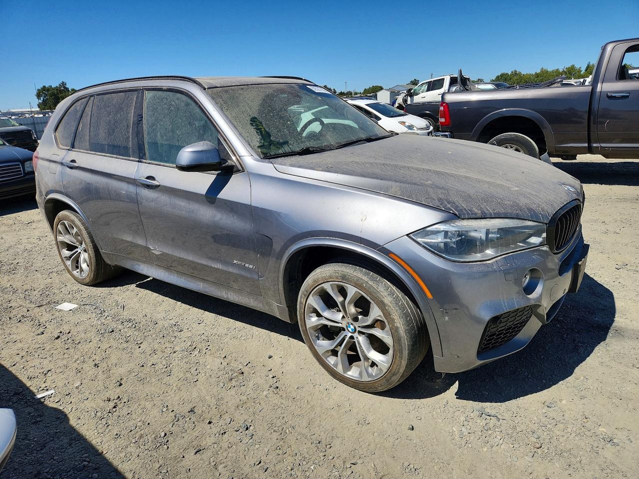 2014 Bmw X5 Xdrive35i Gray vin: 5UXKR0C55E0H20344