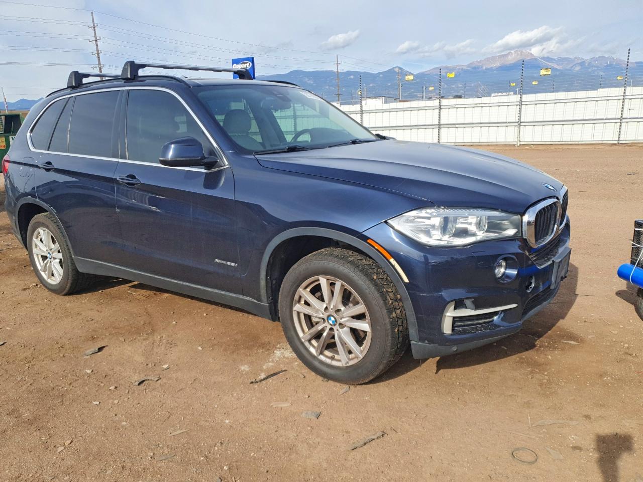 2014 Bmw X5 Xdrive35i Blue vin: 5UXKR0C55E0H20537