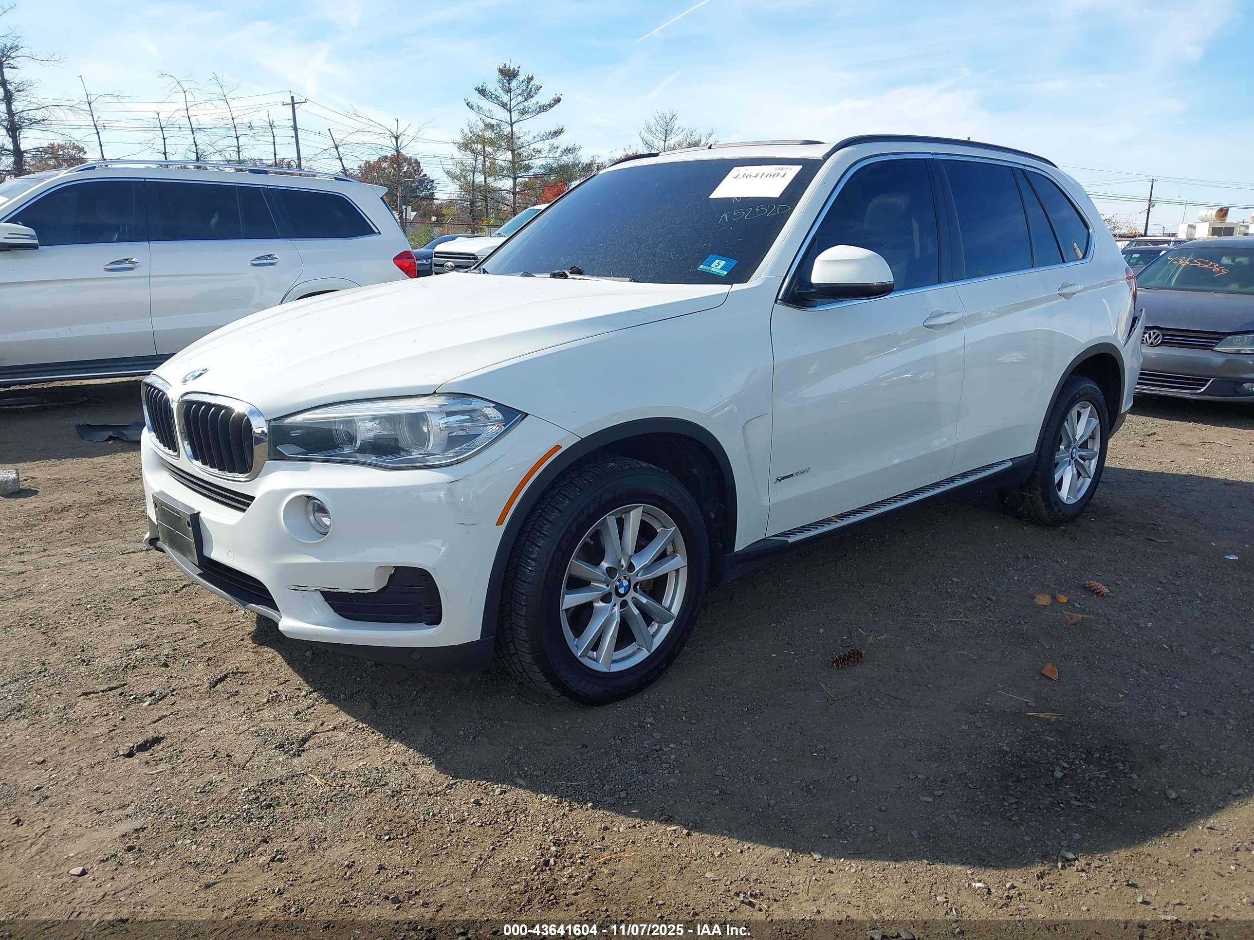 2015 Bmw X5 Xdrive35i White vin: 5UXKR0C55F0K52520