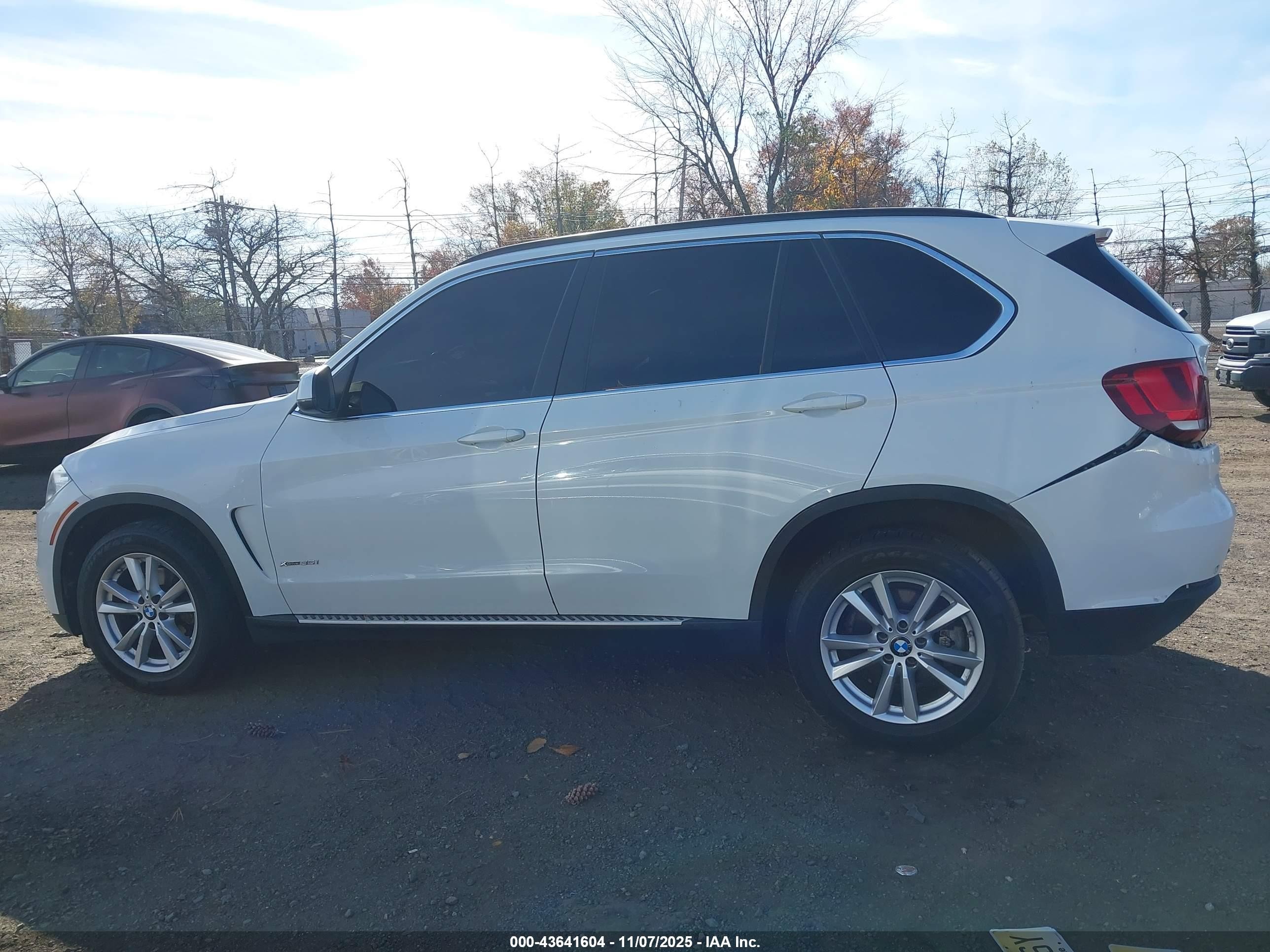 2015 Bmw X5 Xdrive35i White vin: 5UXKR0C55F0K52520