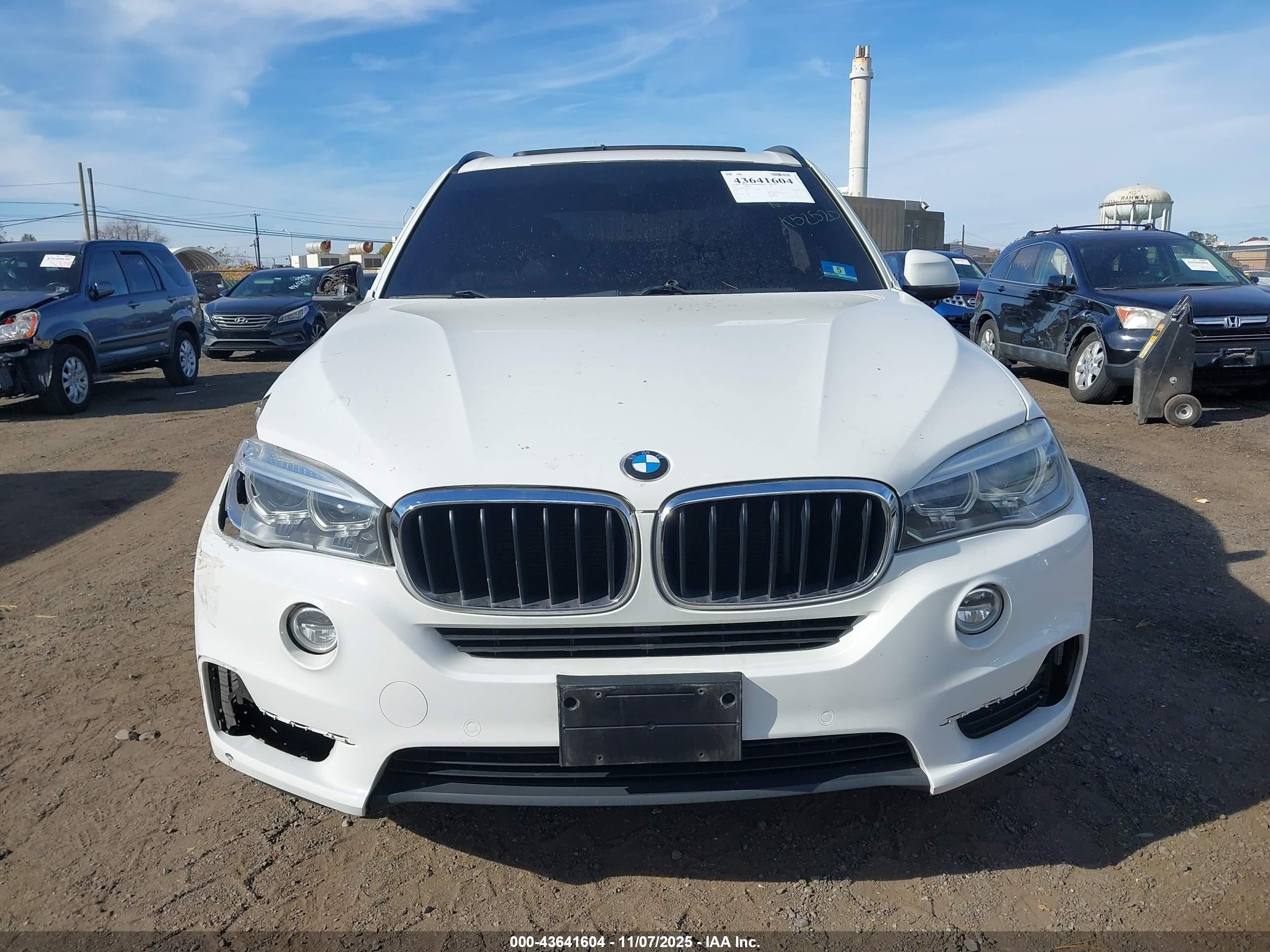 2015 Bmw X5 Xdrive35i White vin: 5UXKR0C55F0K52520