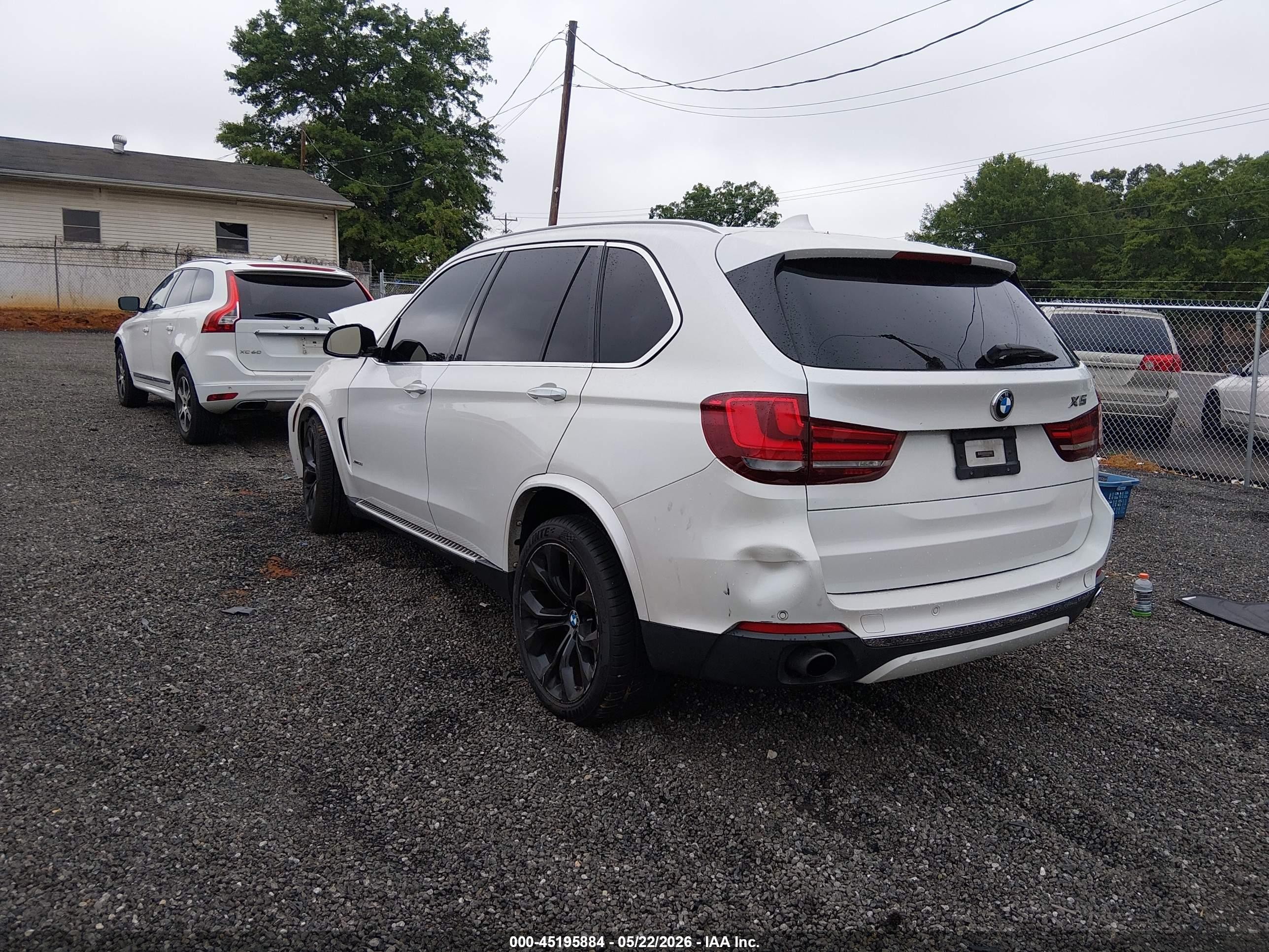 2015 Bmw X5 Xdrive35i White vin: 5UXKR0C55F0K62092