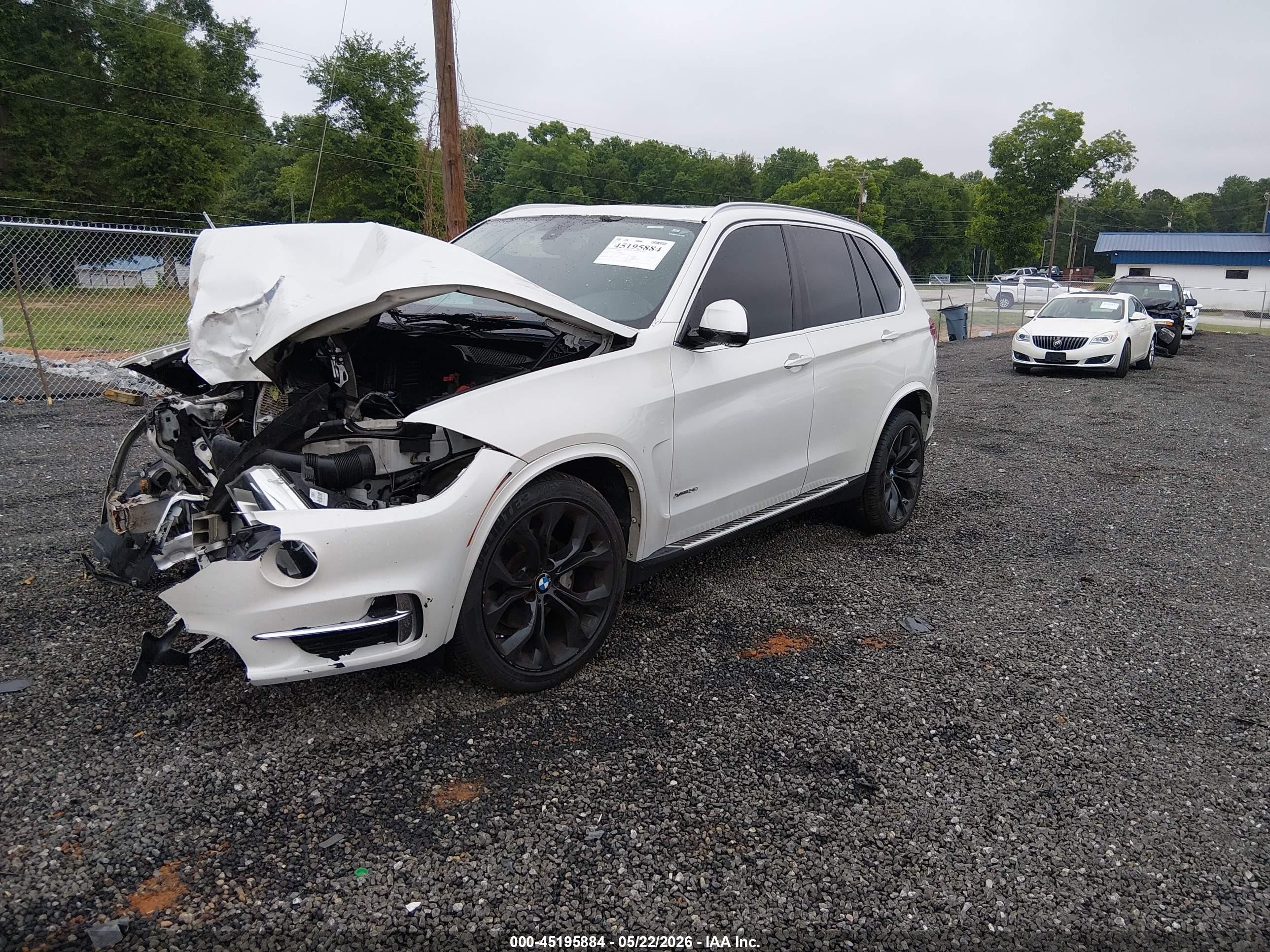 2015 Bmw X5 Xdrive35i White vin: 5UXKR0C55F0K62092
