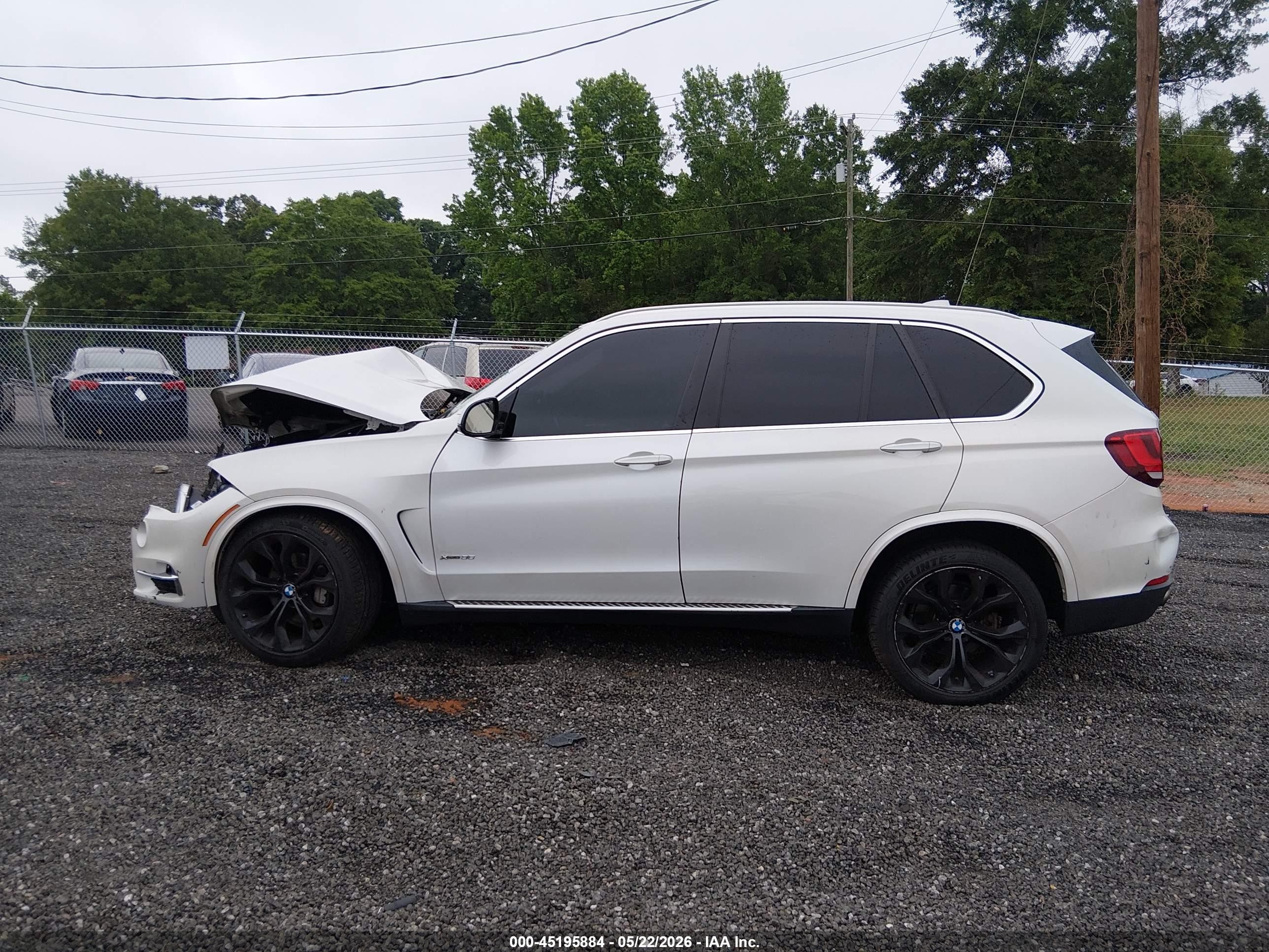 2015 Bmw X5 Xdrive35i White vin: 5UXKR0C55F0K62092