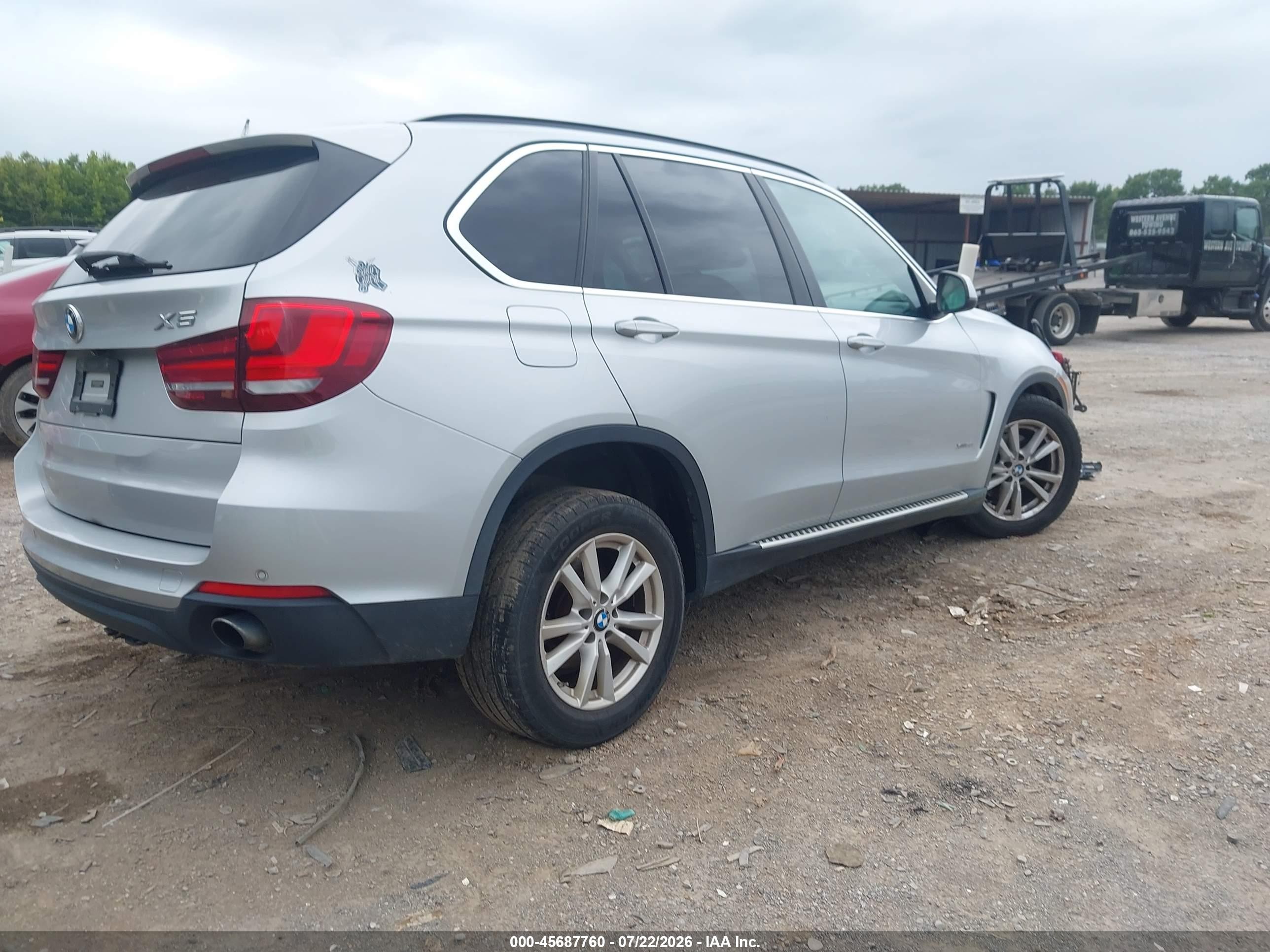 2015 Bmw X5 Xdrive35i Silver vin: 5UXKR0C55F0K66188