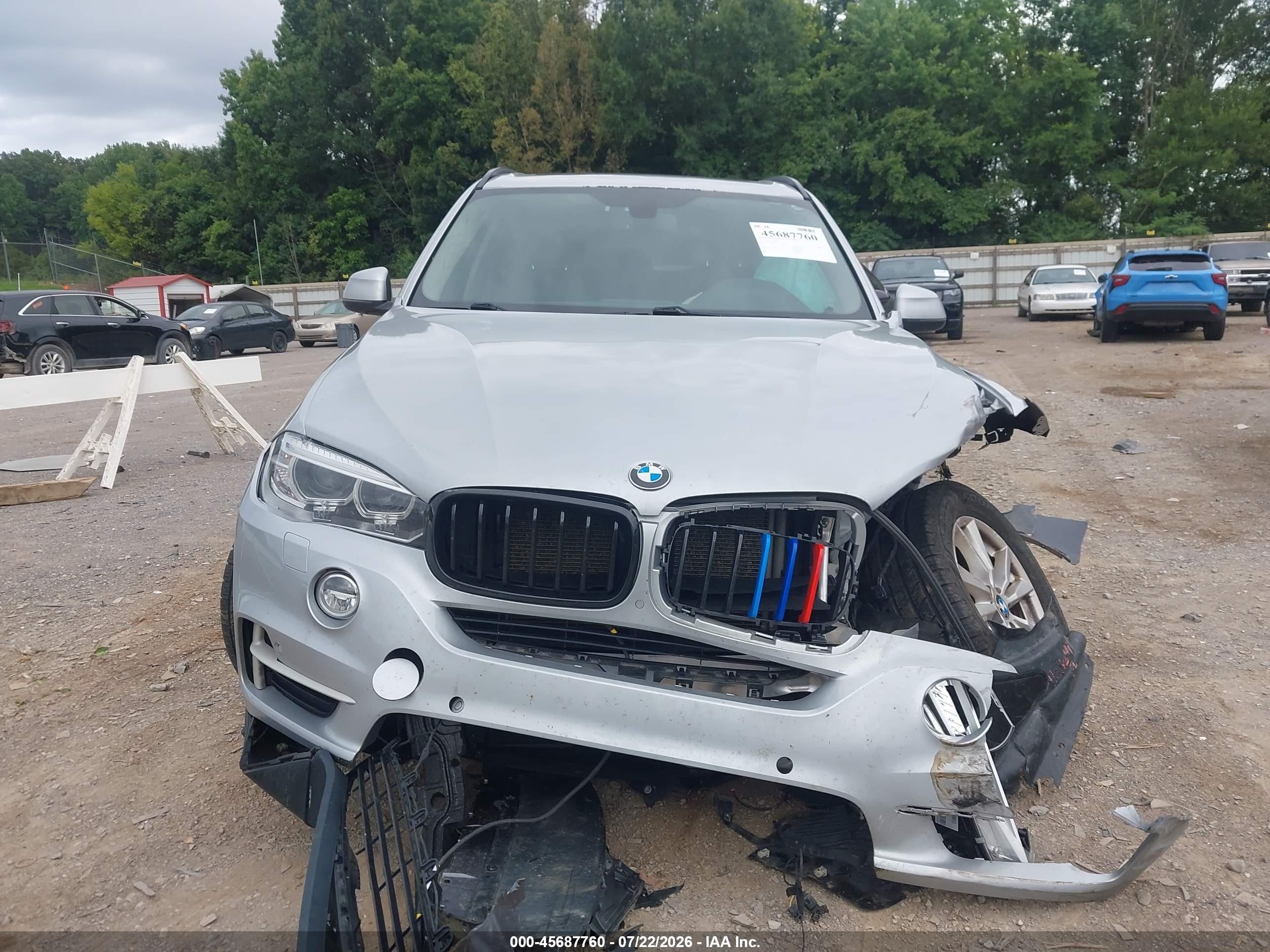 2015 Bmw X5 Xdrive35i Silver vin: 5UXKR0C55F0K66188