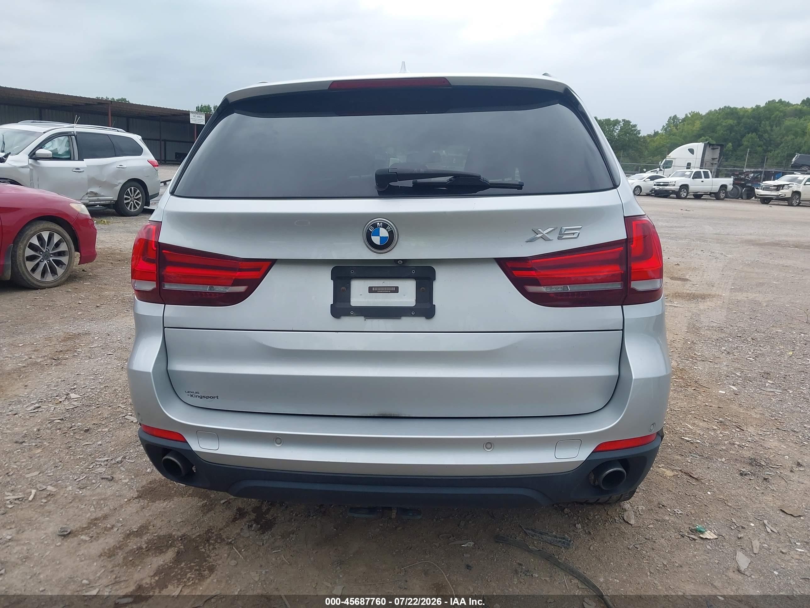 2015 Bmw X5 Xdrive35i Silver vin: 5UXKR0C55F0K66188
