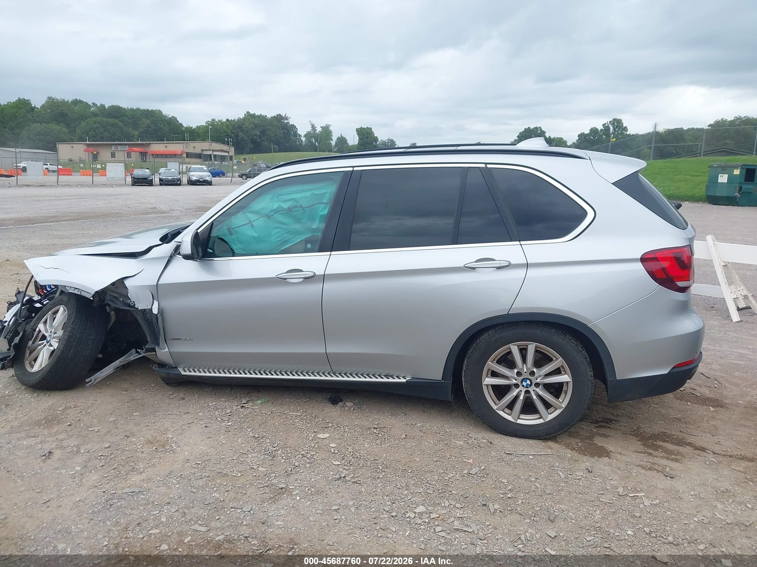 2015 Bmw X5 Xdrive35i Silver vin: 5UXKR0C55F0K66188
