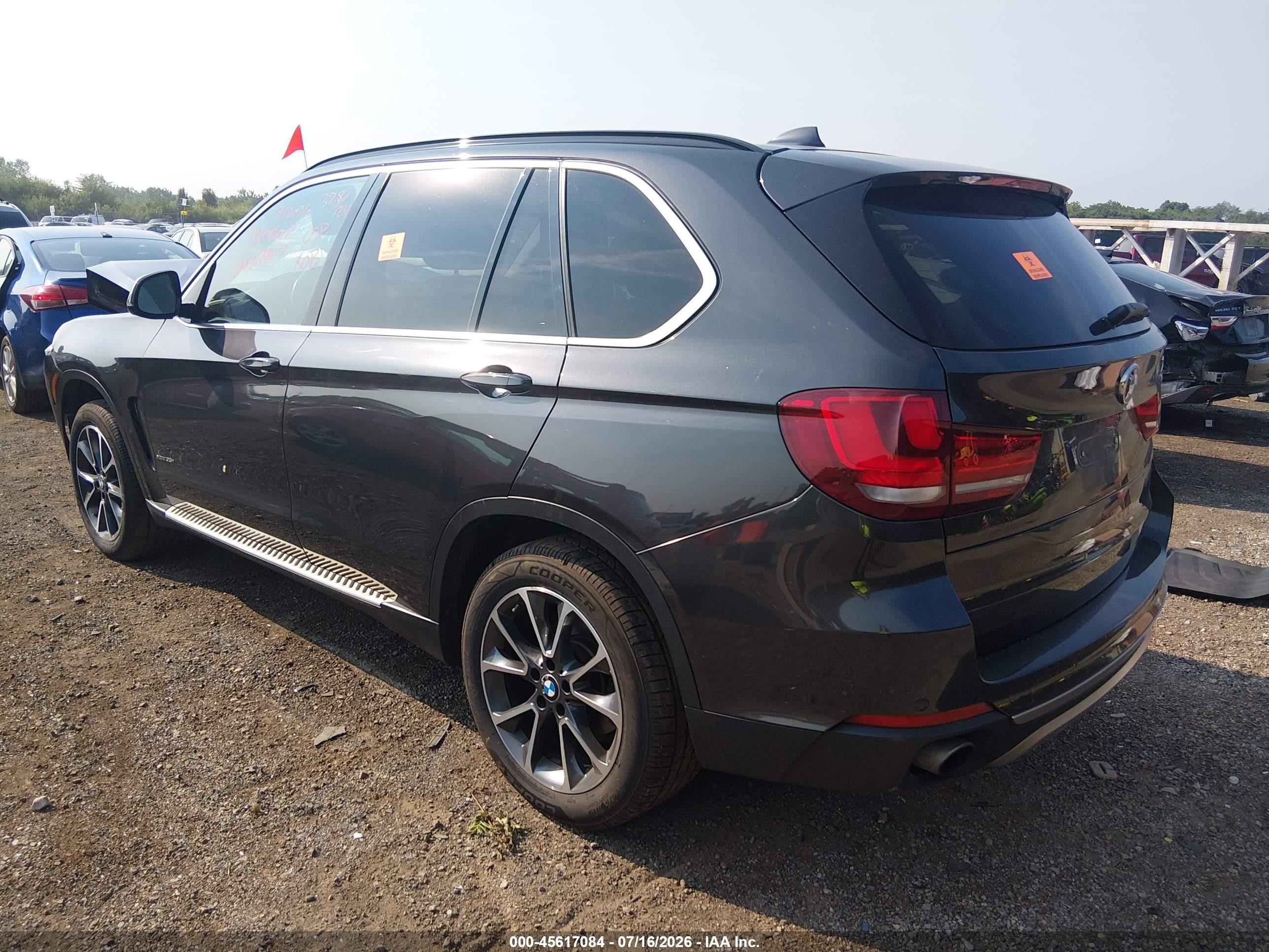 2015 Bmw X5 Xdrive35i Black vin: 5UXKR0C55F0K67468