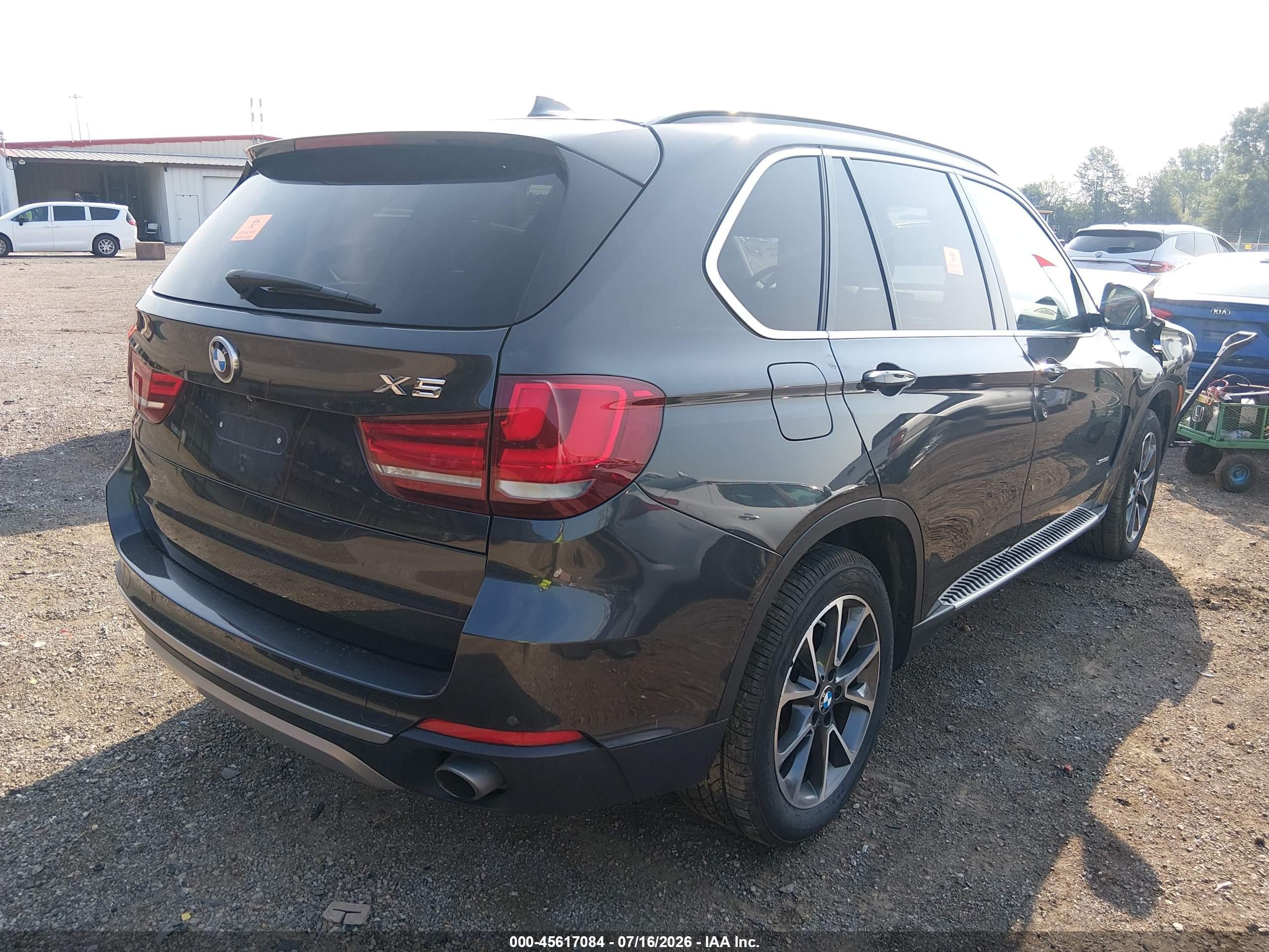 2015 Bmw X5 Xdrive35i Black vin: 5UXKR0C55F0K67468