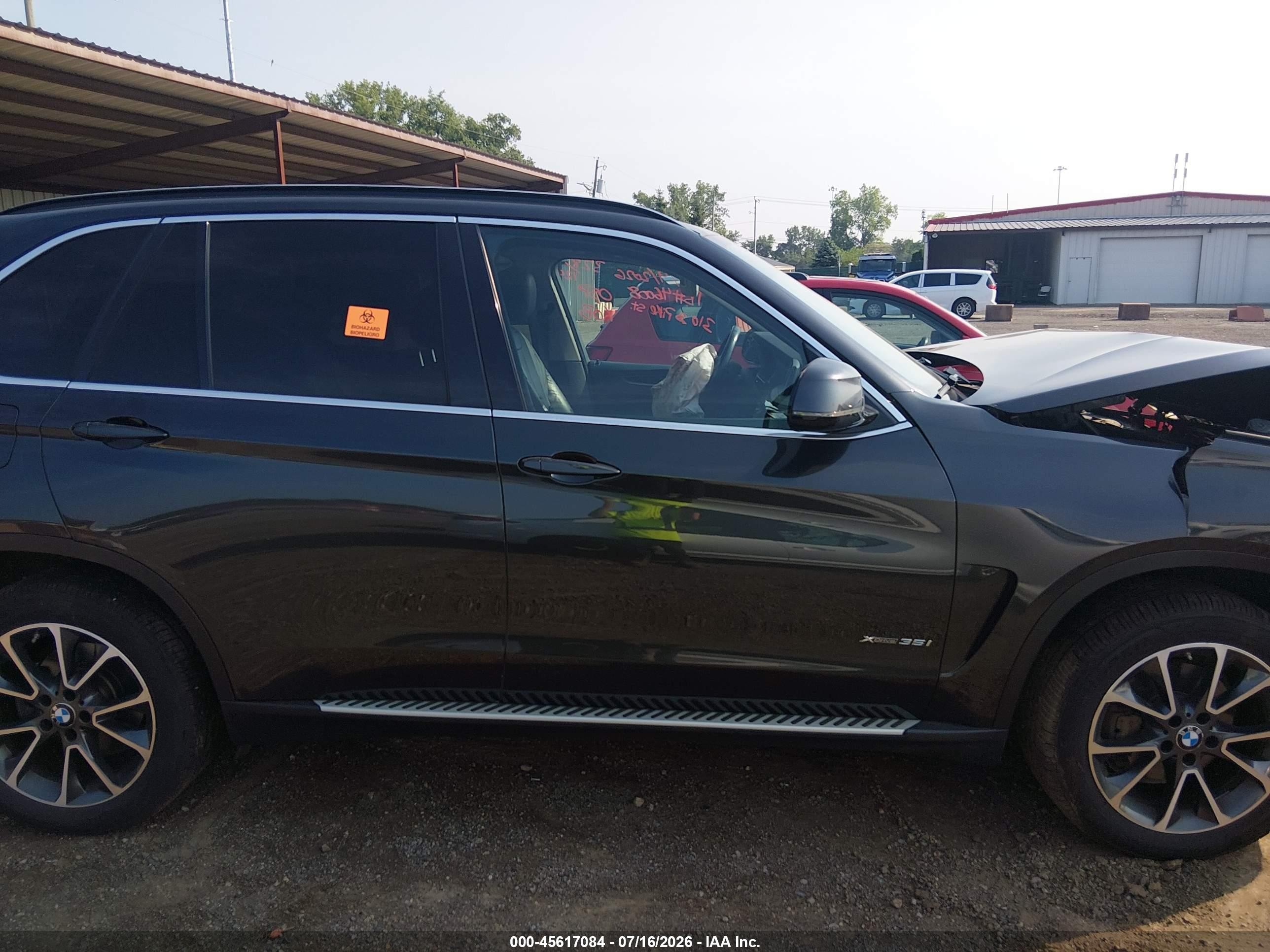 2015 Bmw X5 Xdrive35i Black vin: 5UXKR0C55F0K67468