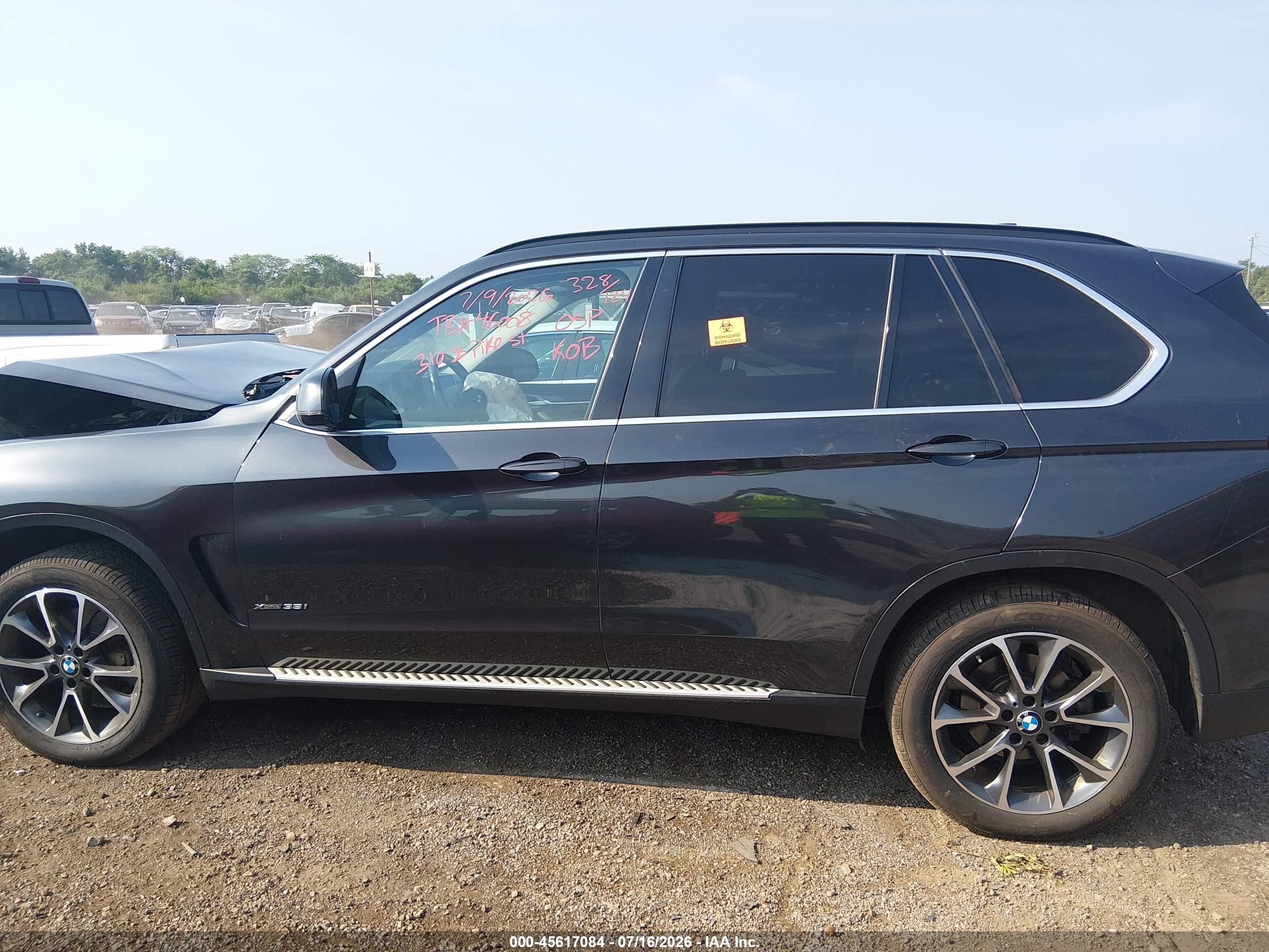 2015 Bmw X5 Xdrive35i Black vin: 5UXKR0C55F0K67468