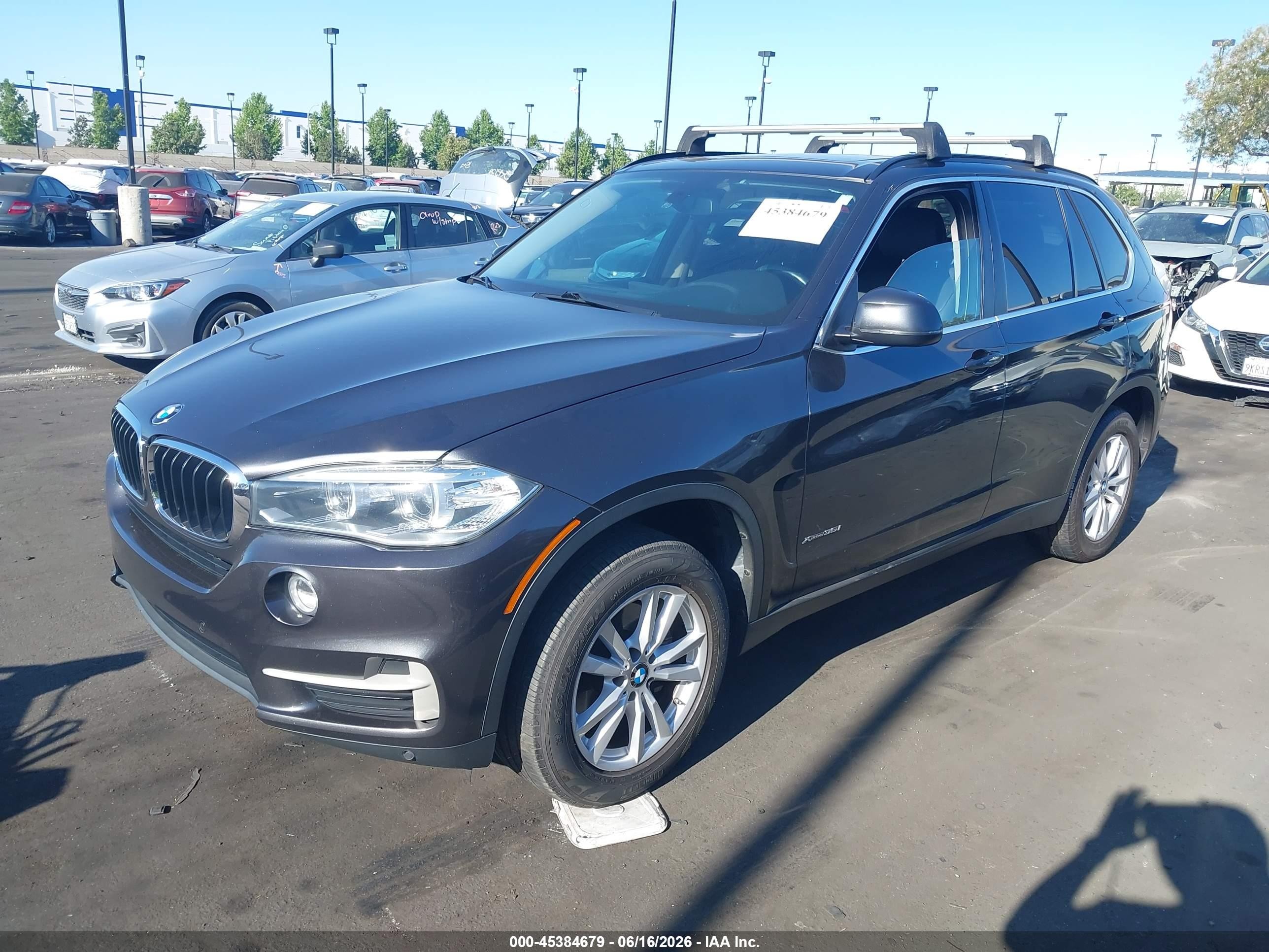 2015 Bmw X5 Xdrive35i Black vin: 5UXKR0C55F0P02487
