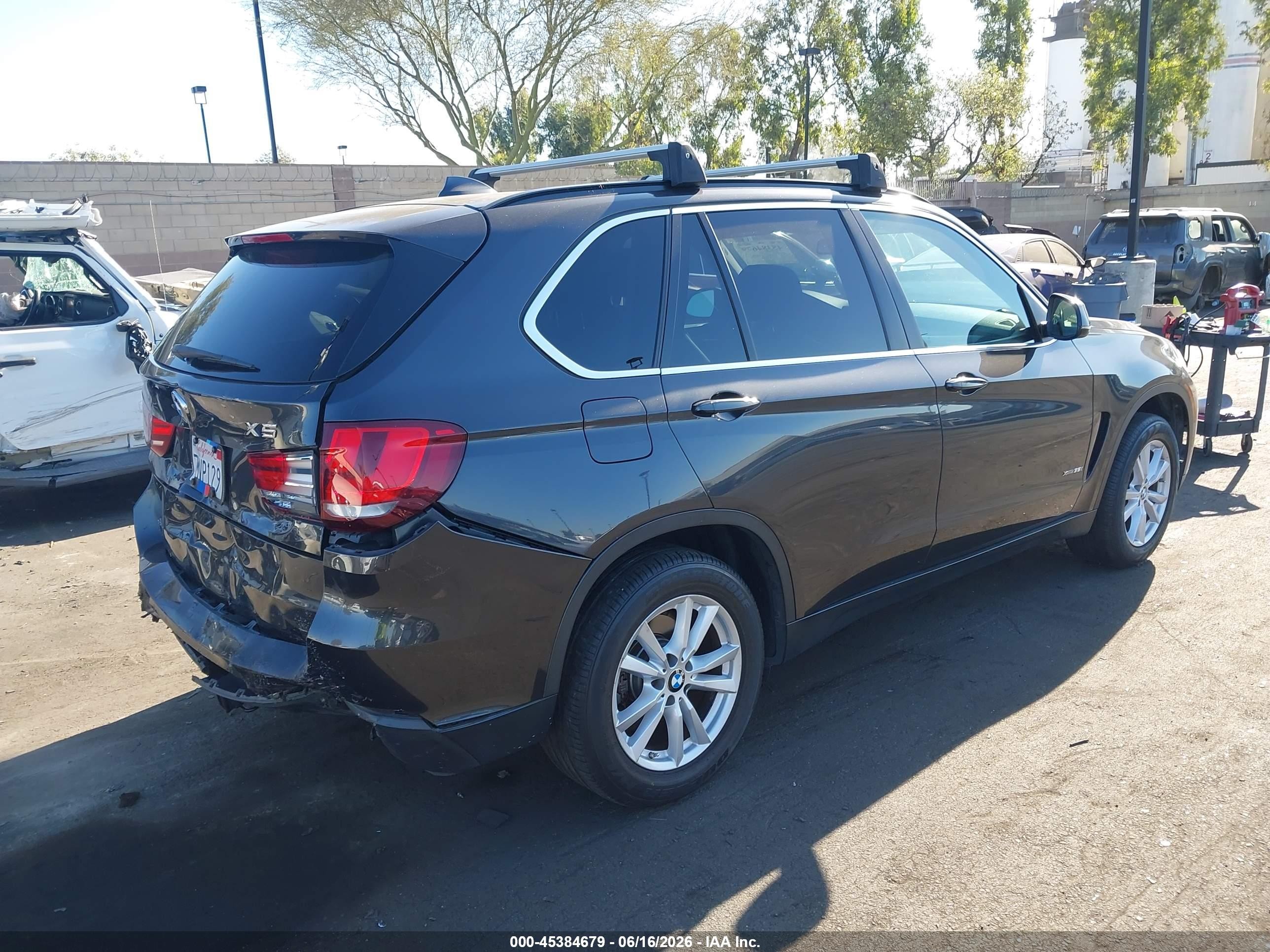 2015 Bmw X5 Xdrive35i Black vin: 5UXKR0C55F0P02487