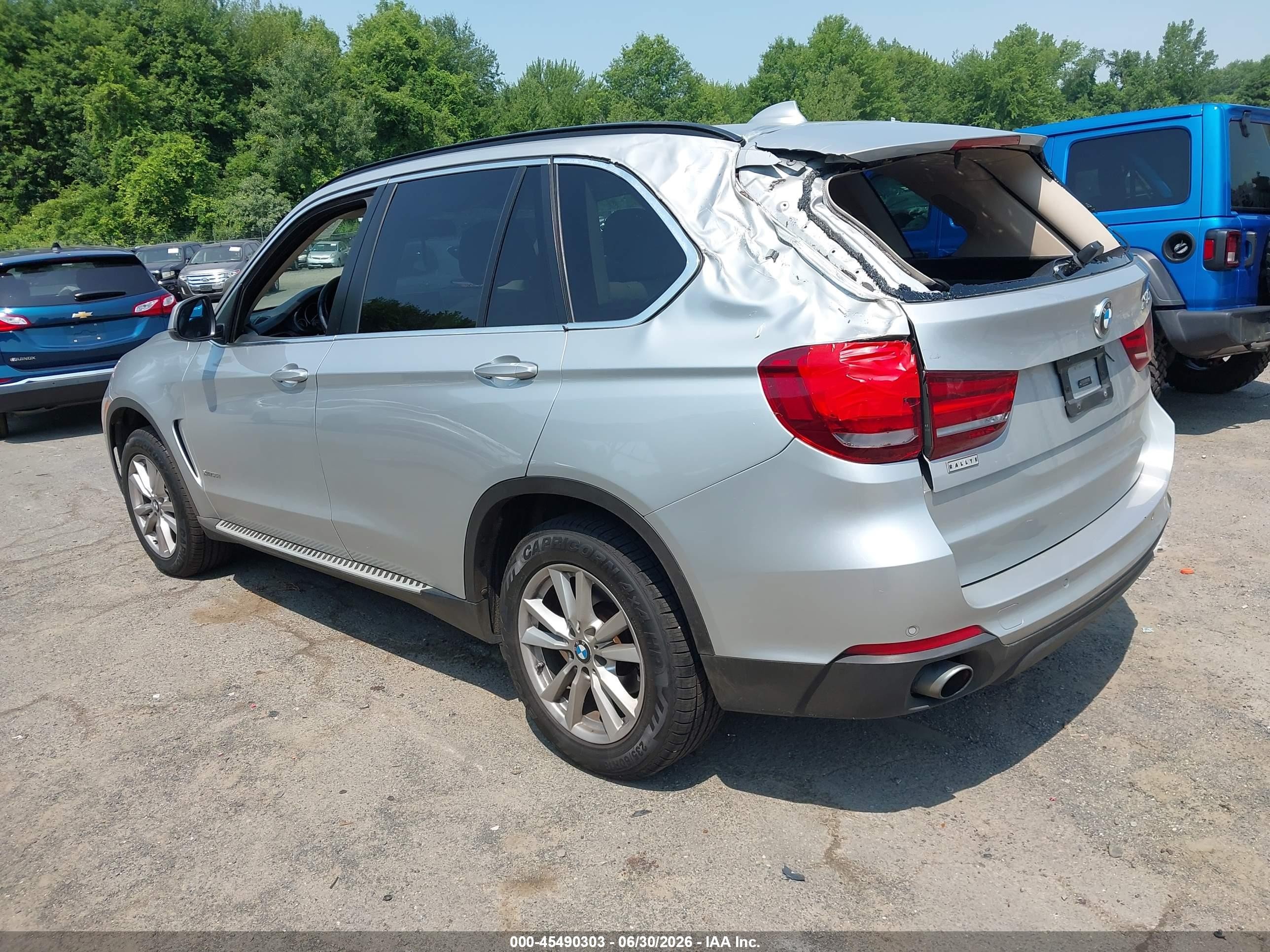 2015 Bmw X5 Xdrive35i Silver vin: 5UXKR0C55F0P04627