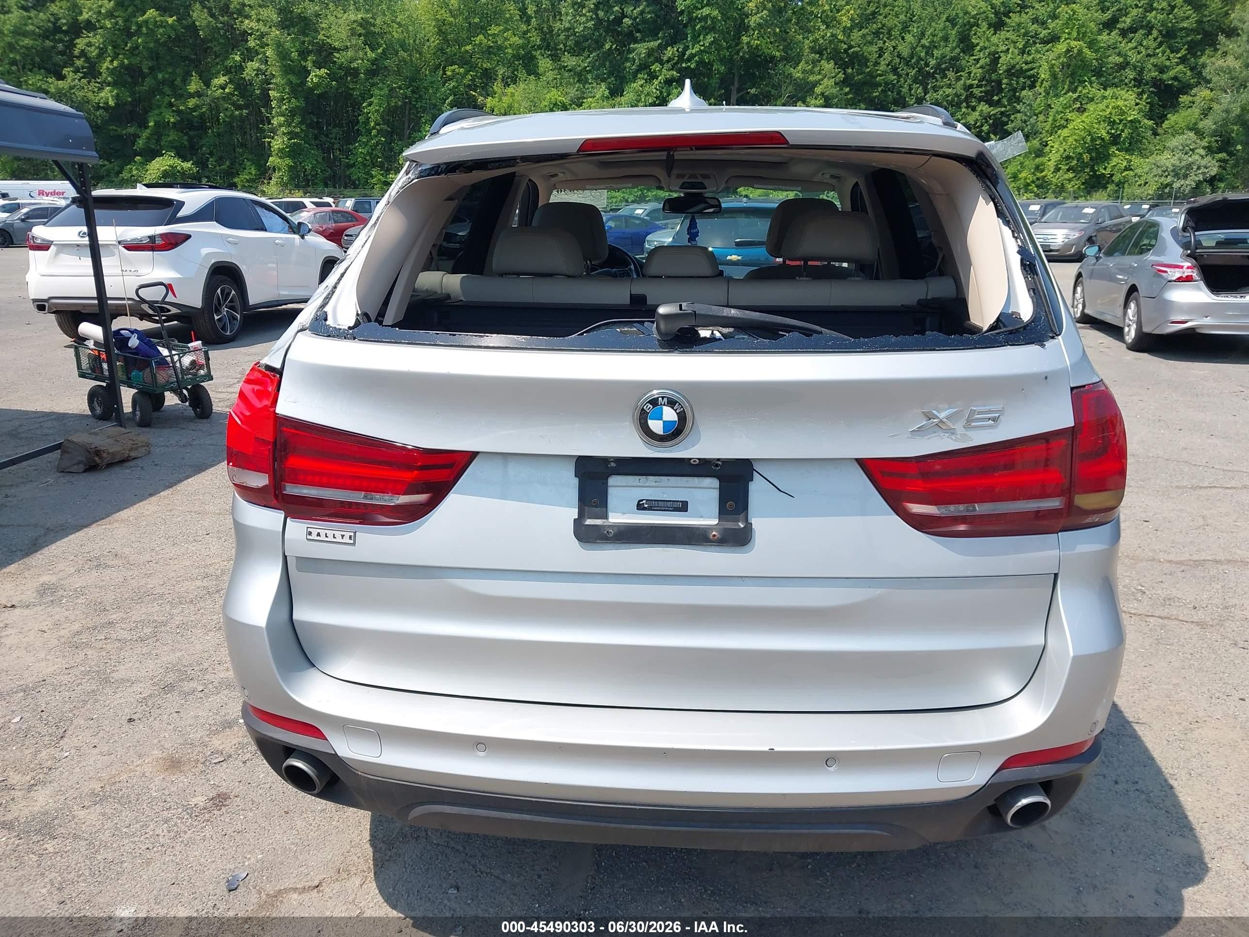 2015 Bmw X5 Xdrive35i Silver vin: 5UXKR0C55F0P04627