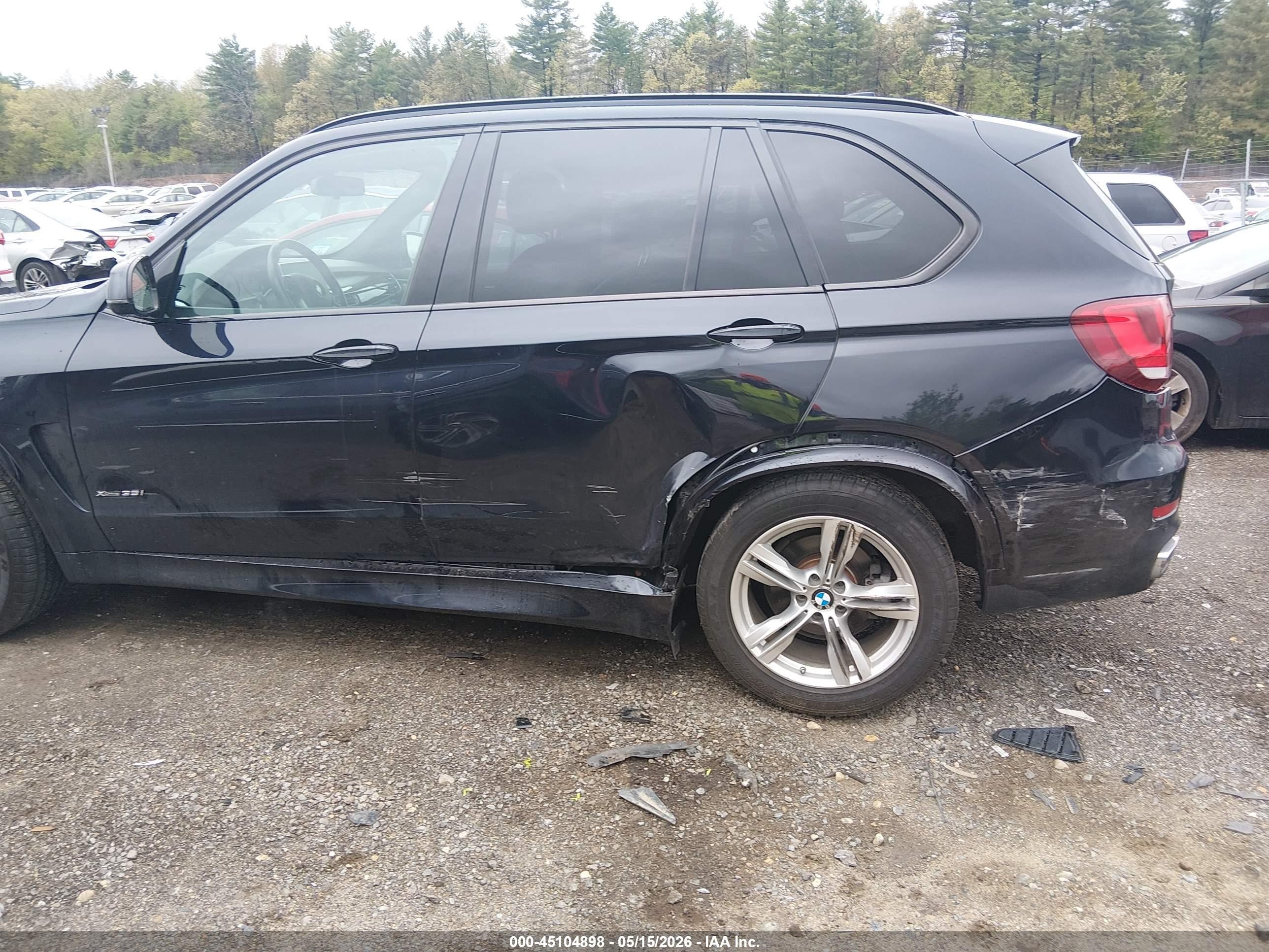 2015 Bmw X5 Xdrive35i Black vin: 5UXKR0C55F0P07690