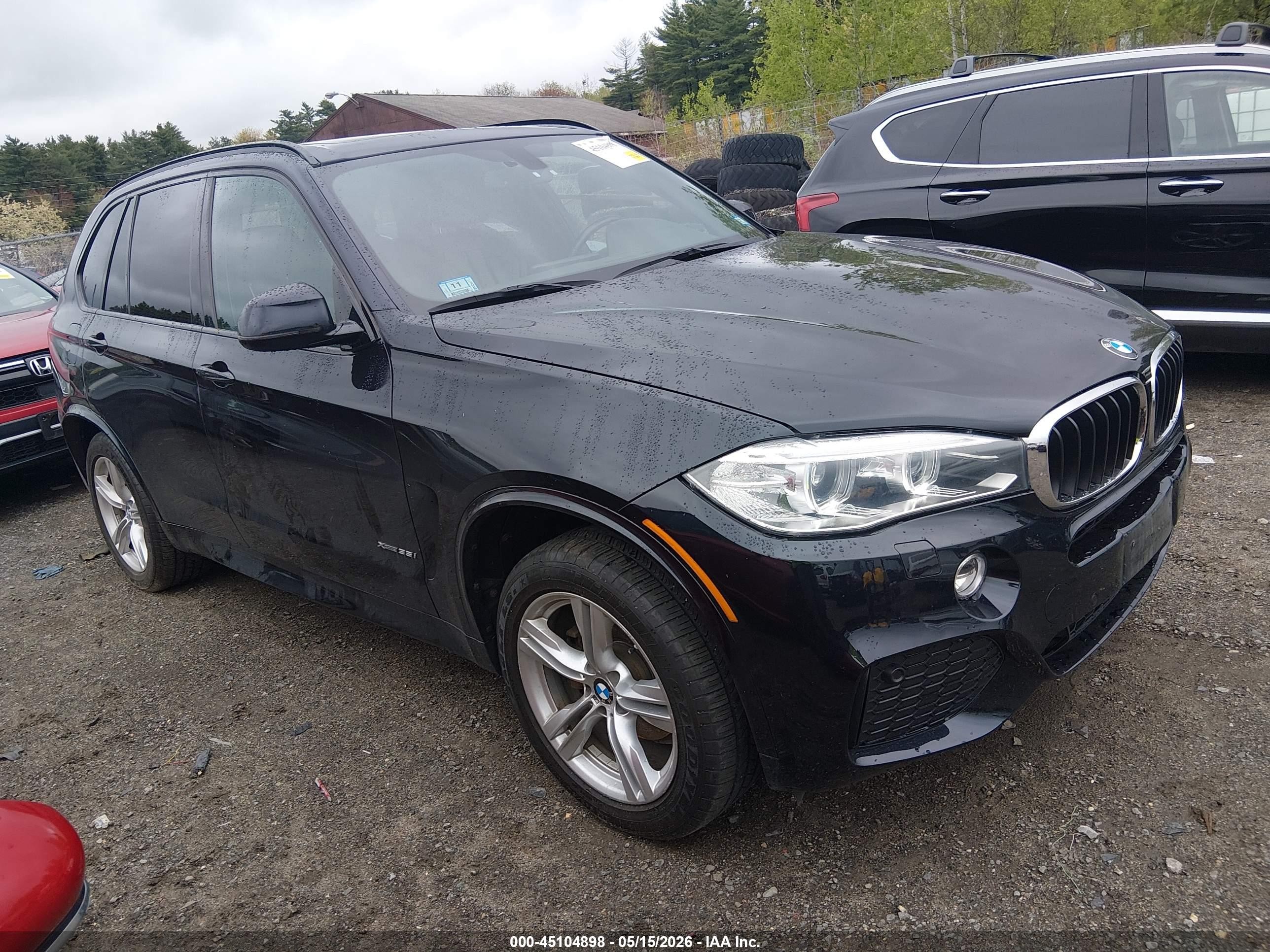 2015 Bmw X5 Xdrive35i Black vin: 5UXKR0C55F0P07690