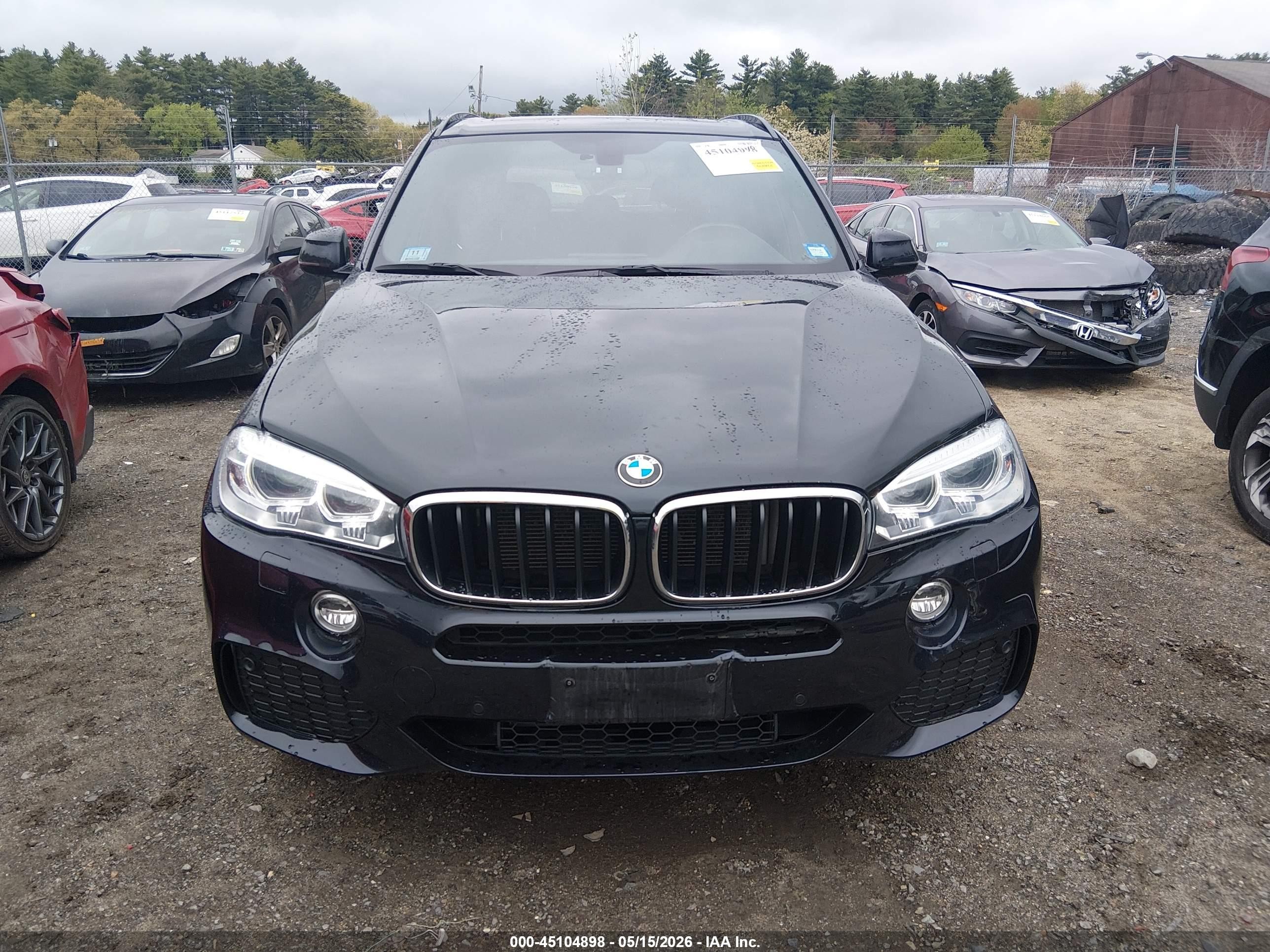 2015 Bmw X5 Xdrive35i Black vin: 5UXKR0C55F0P07690