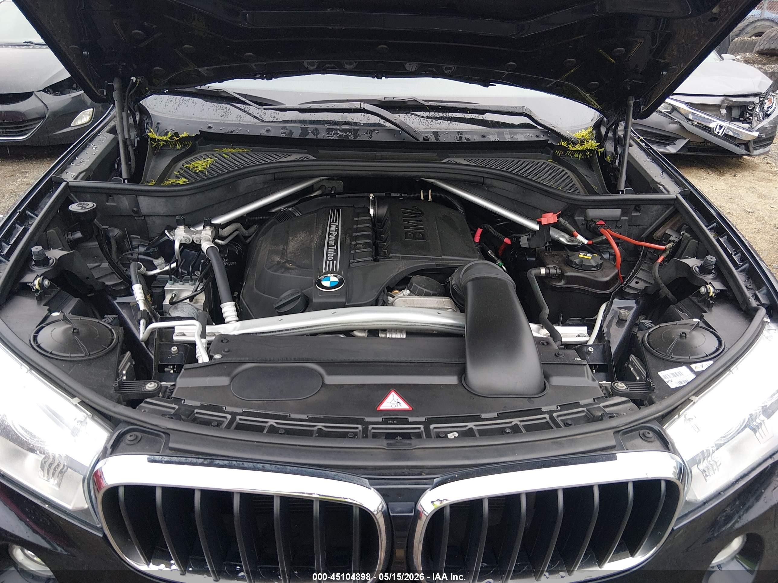 2015 Bmw X5 Xdrive35i Black vin: 5UXKR0C55F0P07690