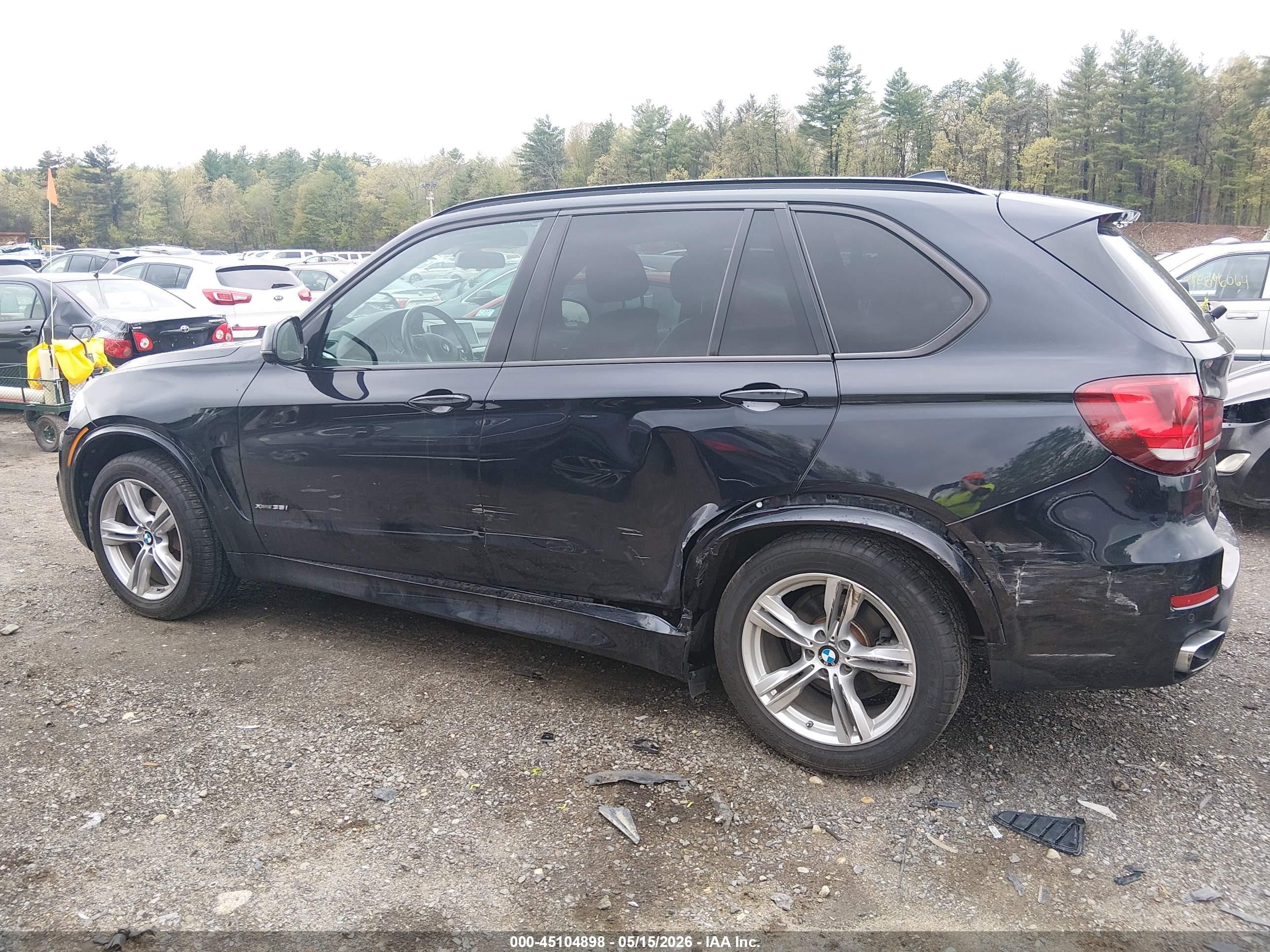 2015 Bmw X5 Xdrive35i Black vin: 5UXKR0C55F0P07690