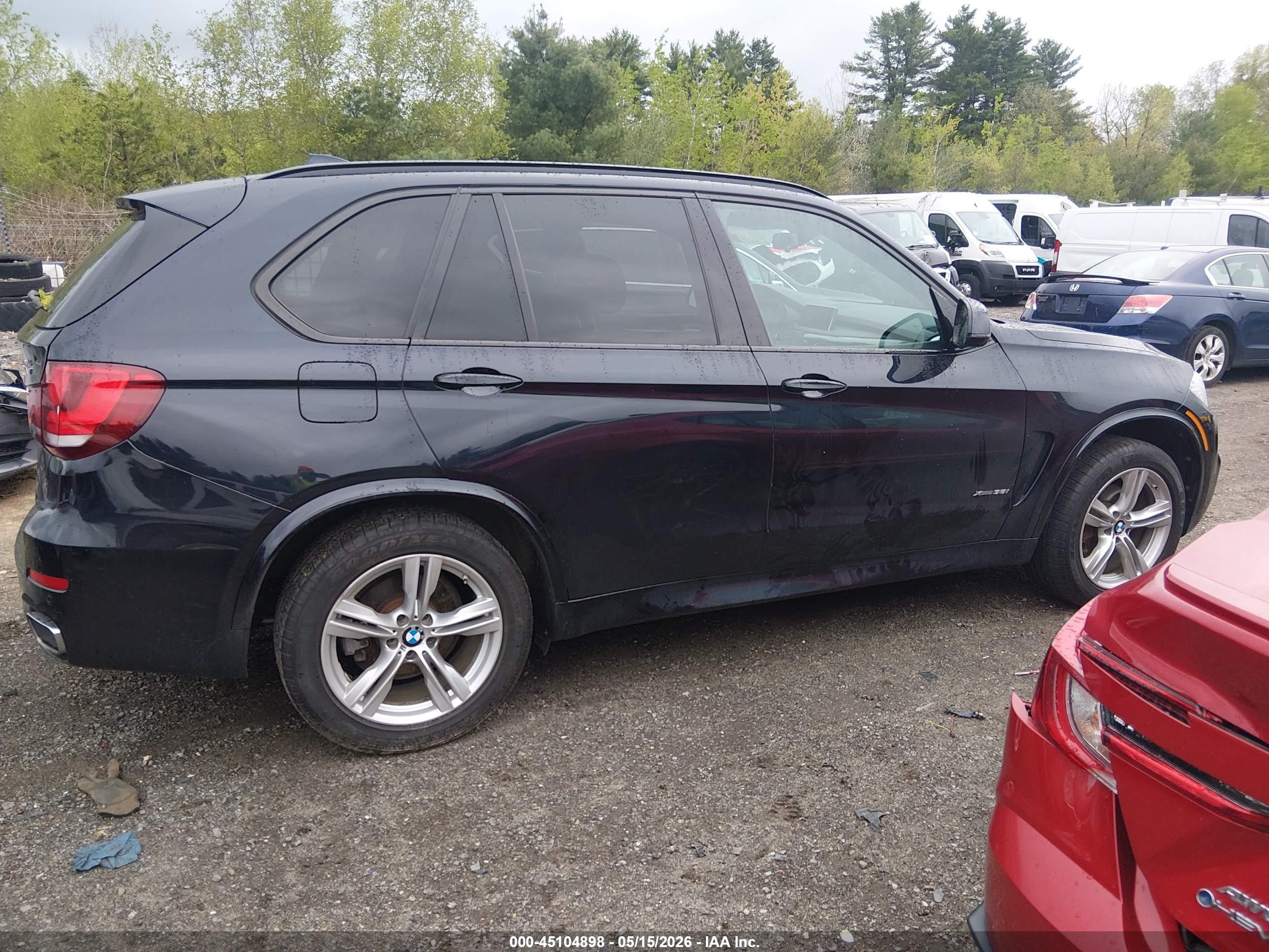 2015 Bmw X5 Xdrive35i Black vin: 5UXKR0C55F0P07690
