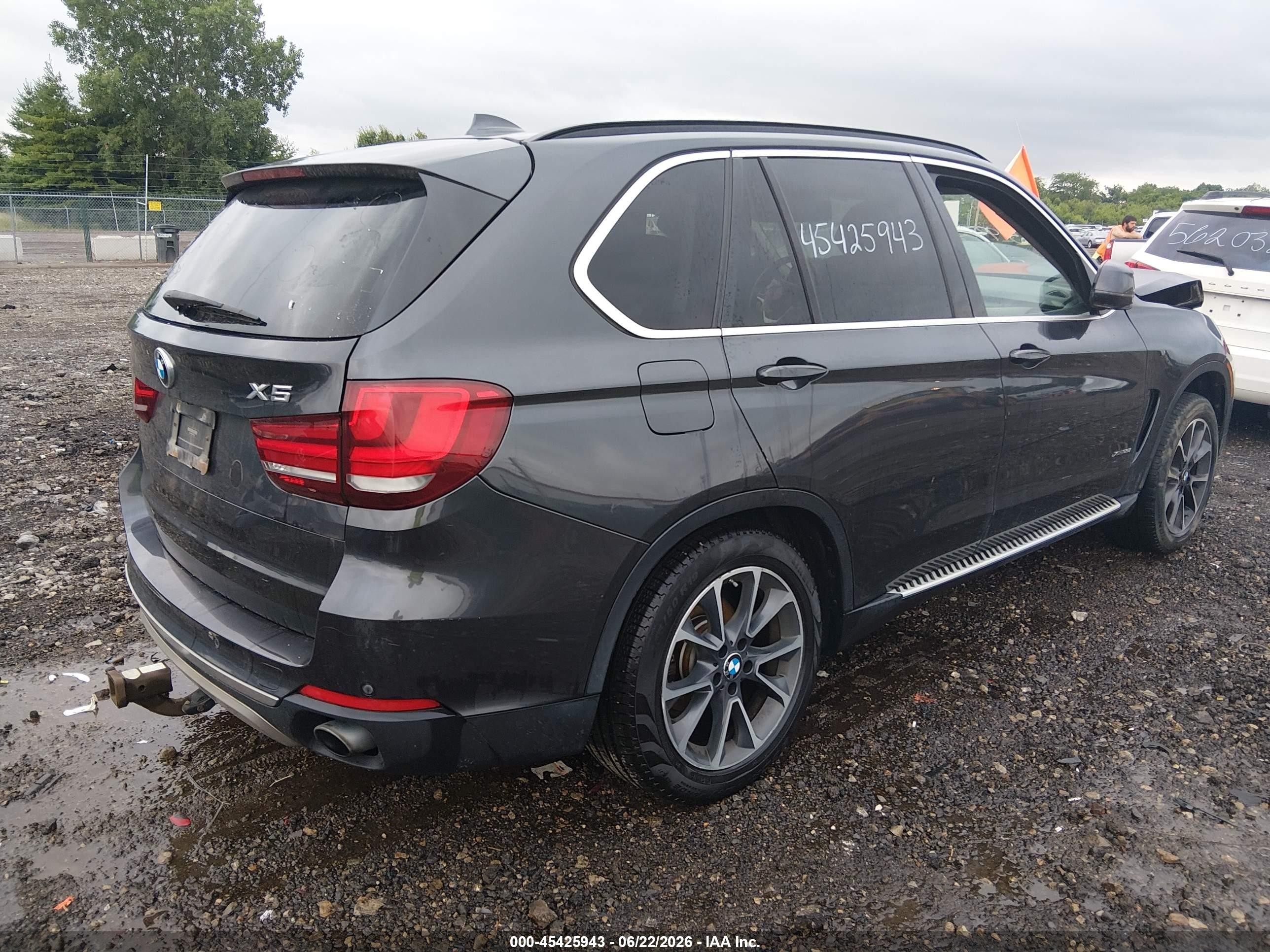 2015 Bmw X5 Xdrive35i Black vin: 5UXKR0C55F0P17734