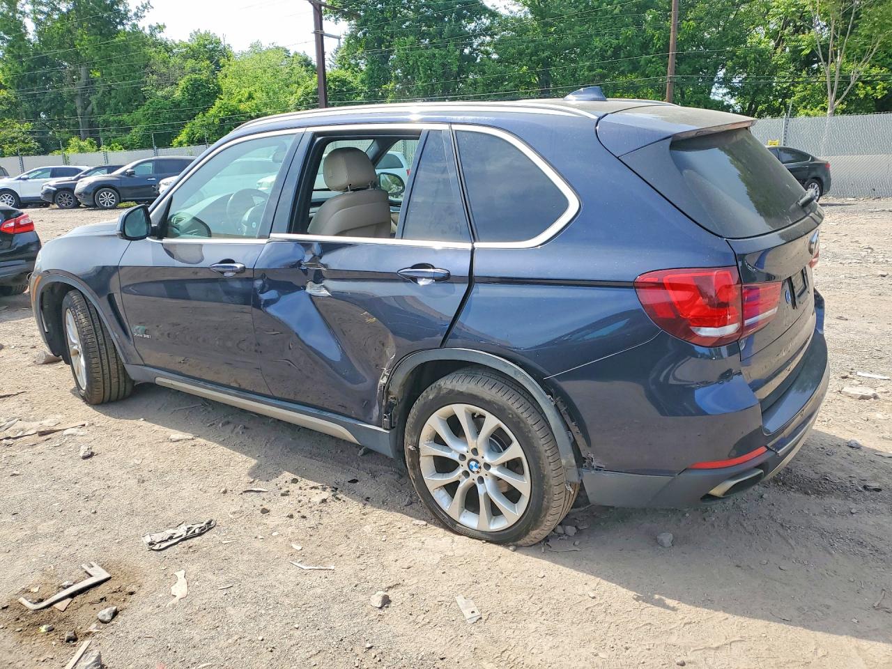 2018 Bmw X5 Xdrive35i Синий vin: 5UXKR0C55J0X90837
