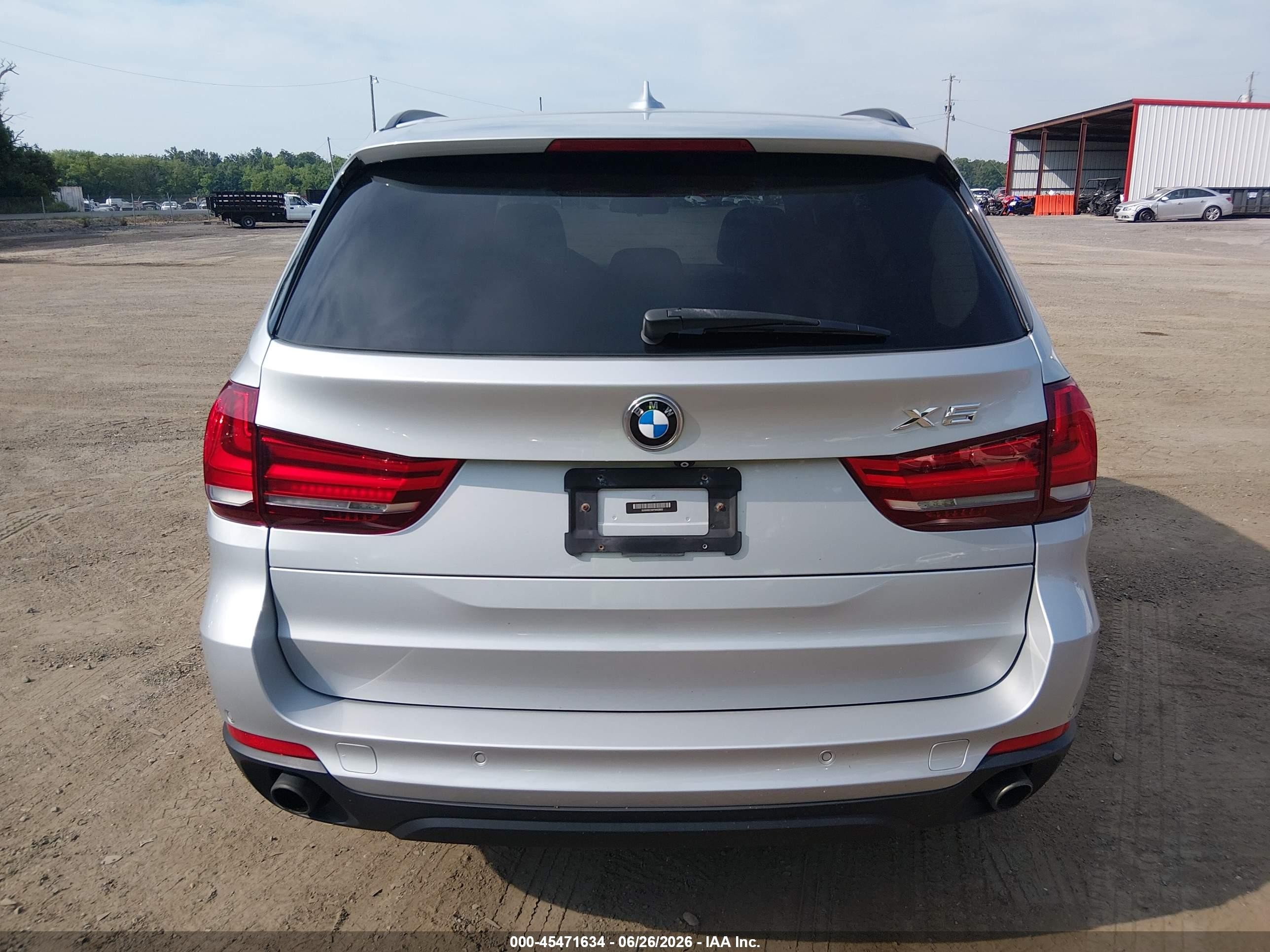 2015 Bmw X5 Xdrive35i Silver vin: 5UXKR0C56F0K63803