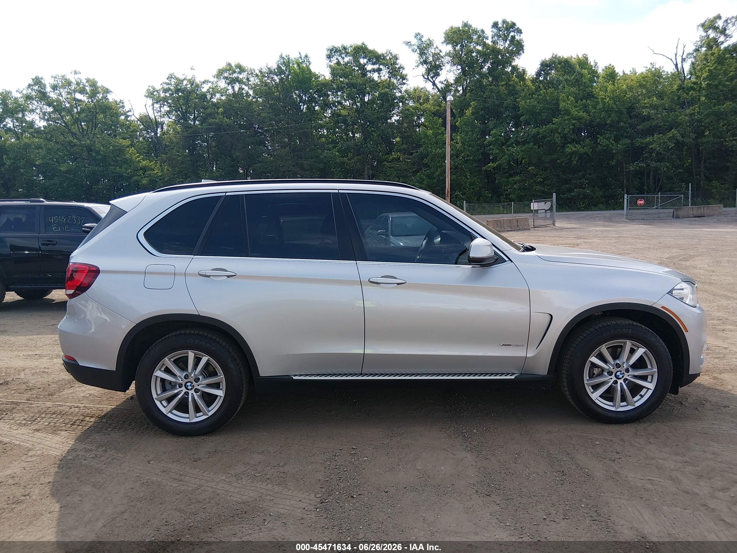 2015 Bmw X5 Xdrive35i Silver vin: 5UXKR0C56F0K63803