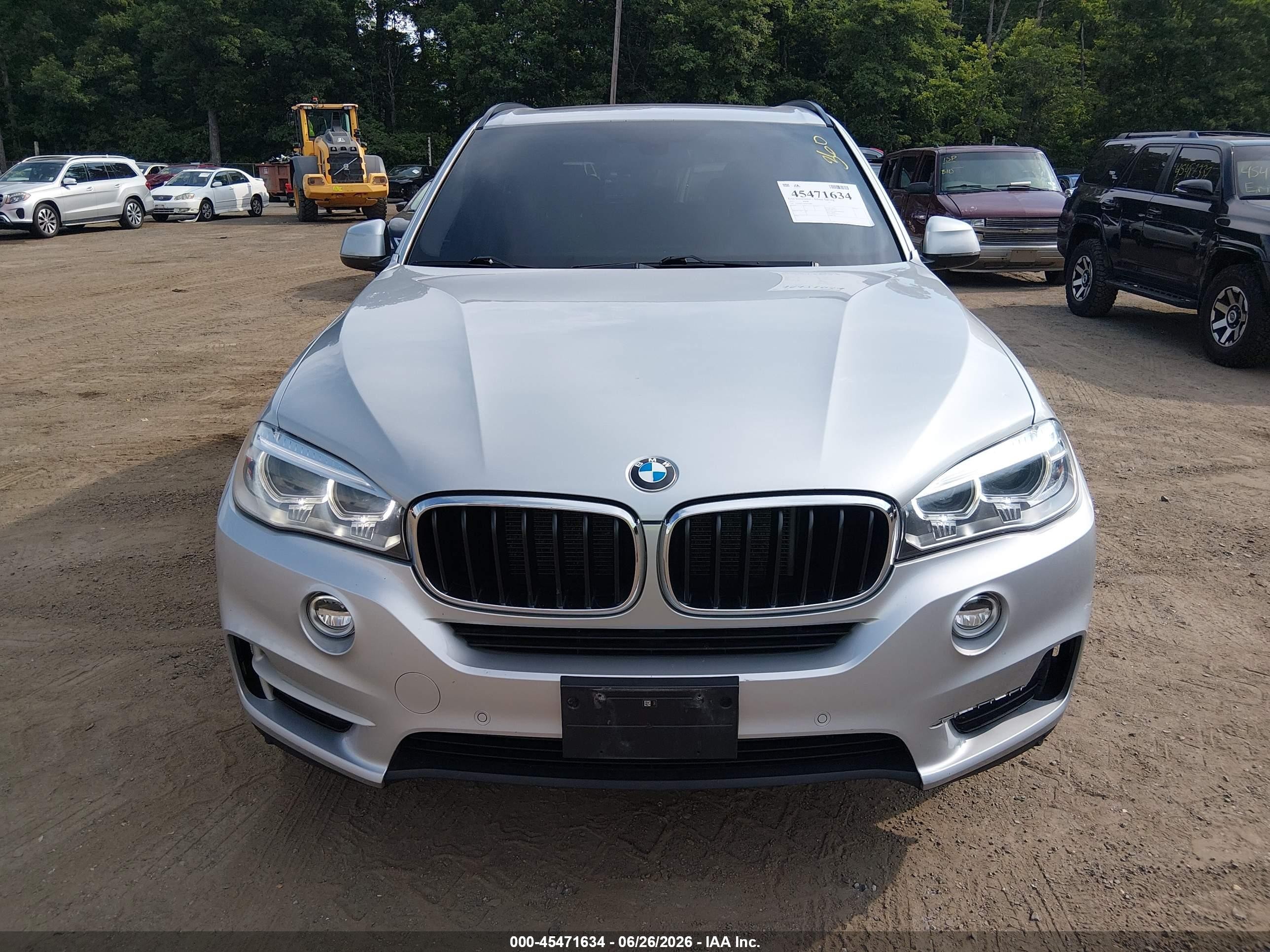 2015 Bmw X5 Xdrive35i Silver vin: 5UXKR0C56F0K63803