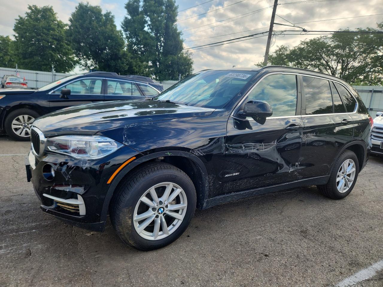 2015 Bmw X5 Xdrive35i Black vin: 5UXKR0C56F0K66989
