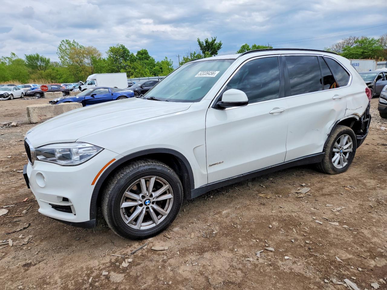 2015 Bmw X5 Xdrive35i White vin: 5UXKR0C56F0K67785