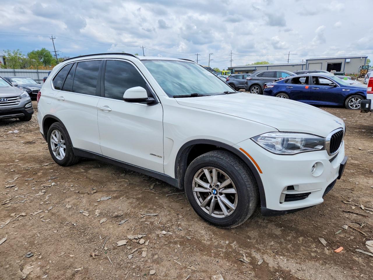 2015 Bmw X5 Xdrive35i White vin: 5UXKR0C56F0K67785