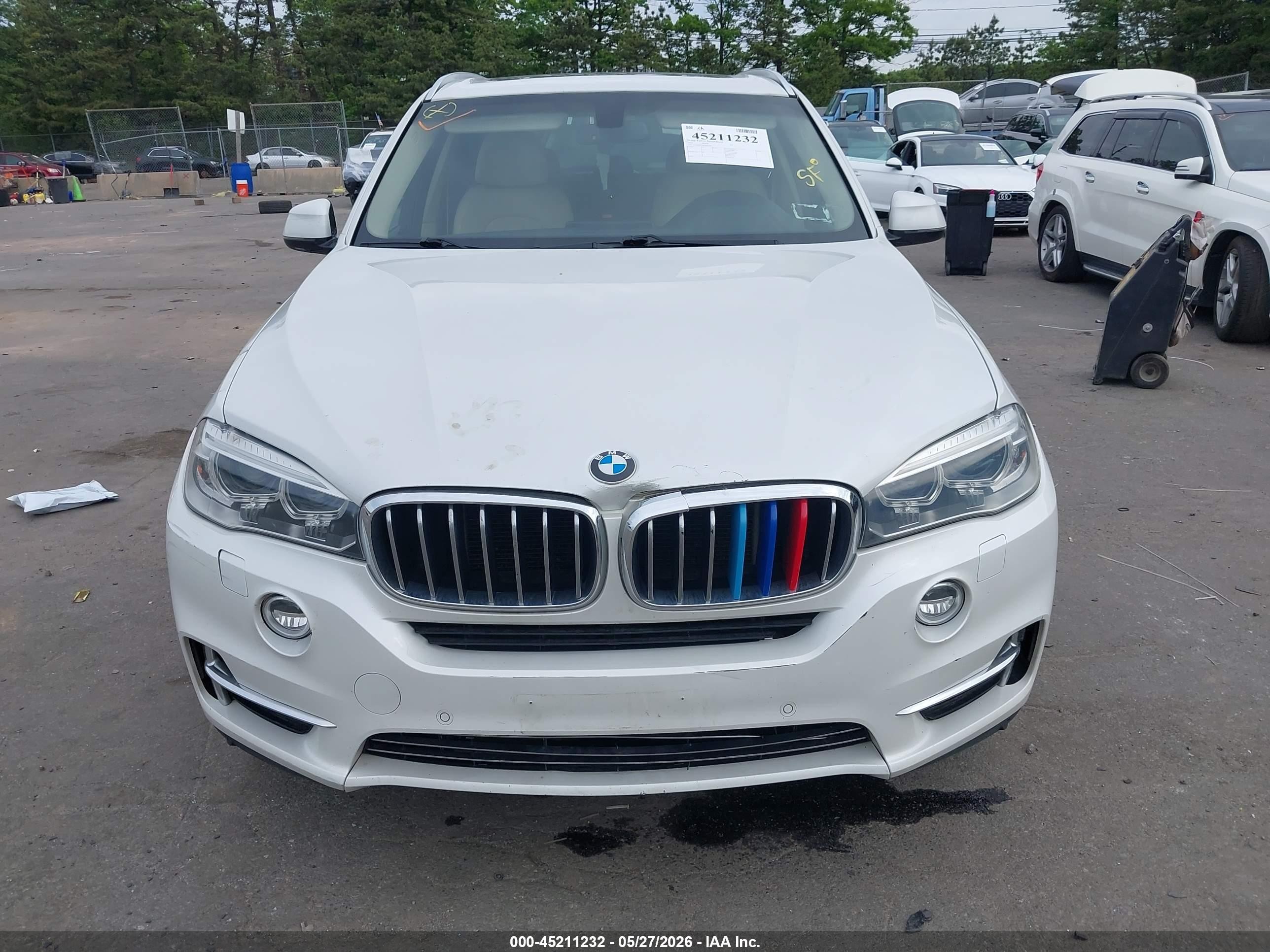 2015 Bmw X5 Xdrive35i White vin: 5UXKR0C56F0P03583