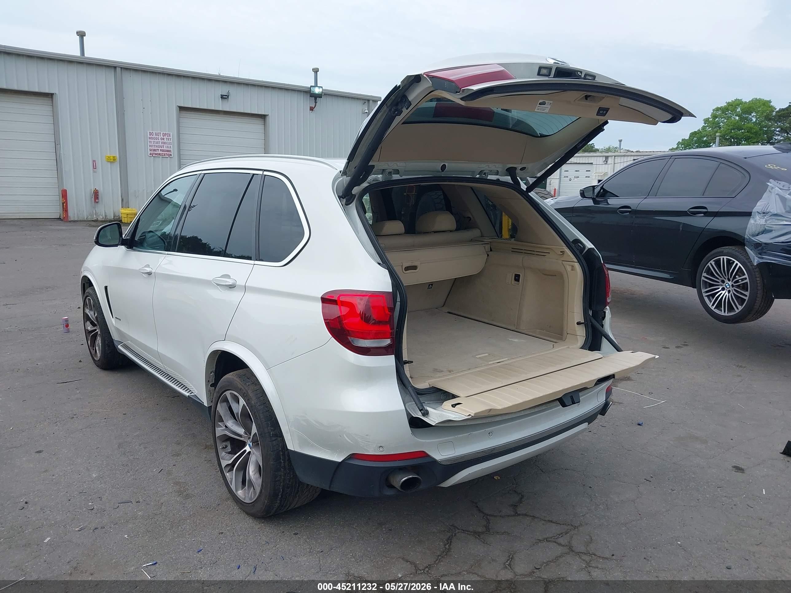 2015 Bmw X5 Xdrive35i White vin: 5UXKR0C56F0P03583