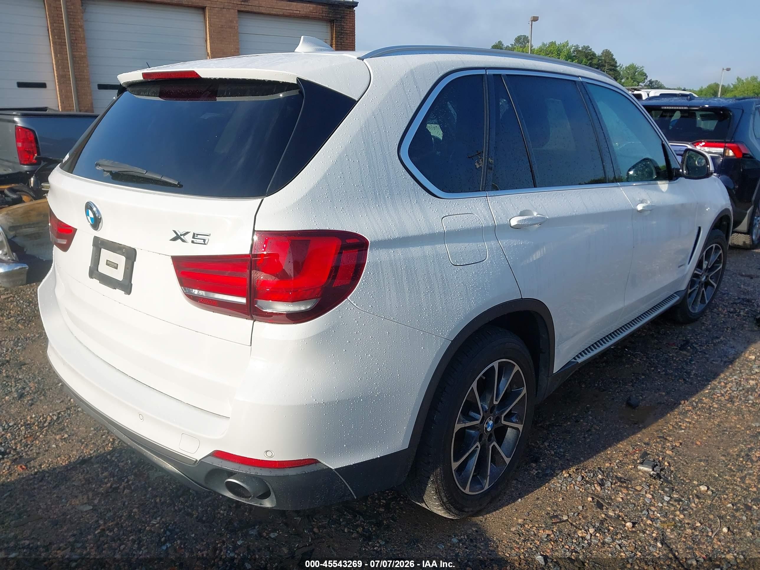 2015 Bmw X5 Xdrive35i White vin: 5UXKR0C56F0P05544