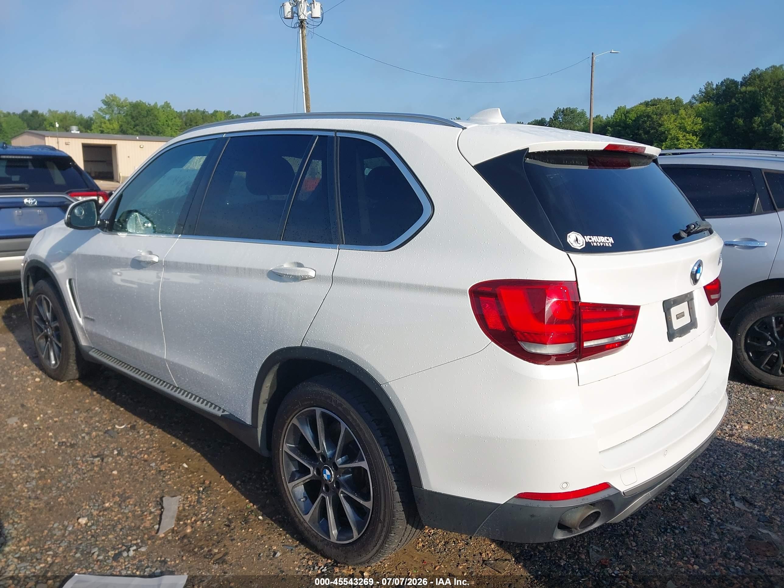 2015 Bmw X5 Xdrive35i White vin: 5UXKR0C56F0P05544