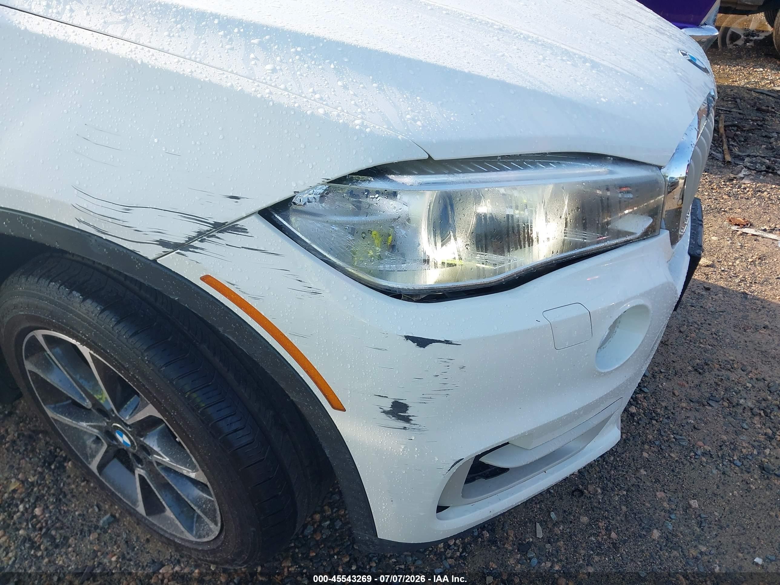 2015 Bmw X5 Xdrive35i White vin: 5UXKR0C56F0P05544