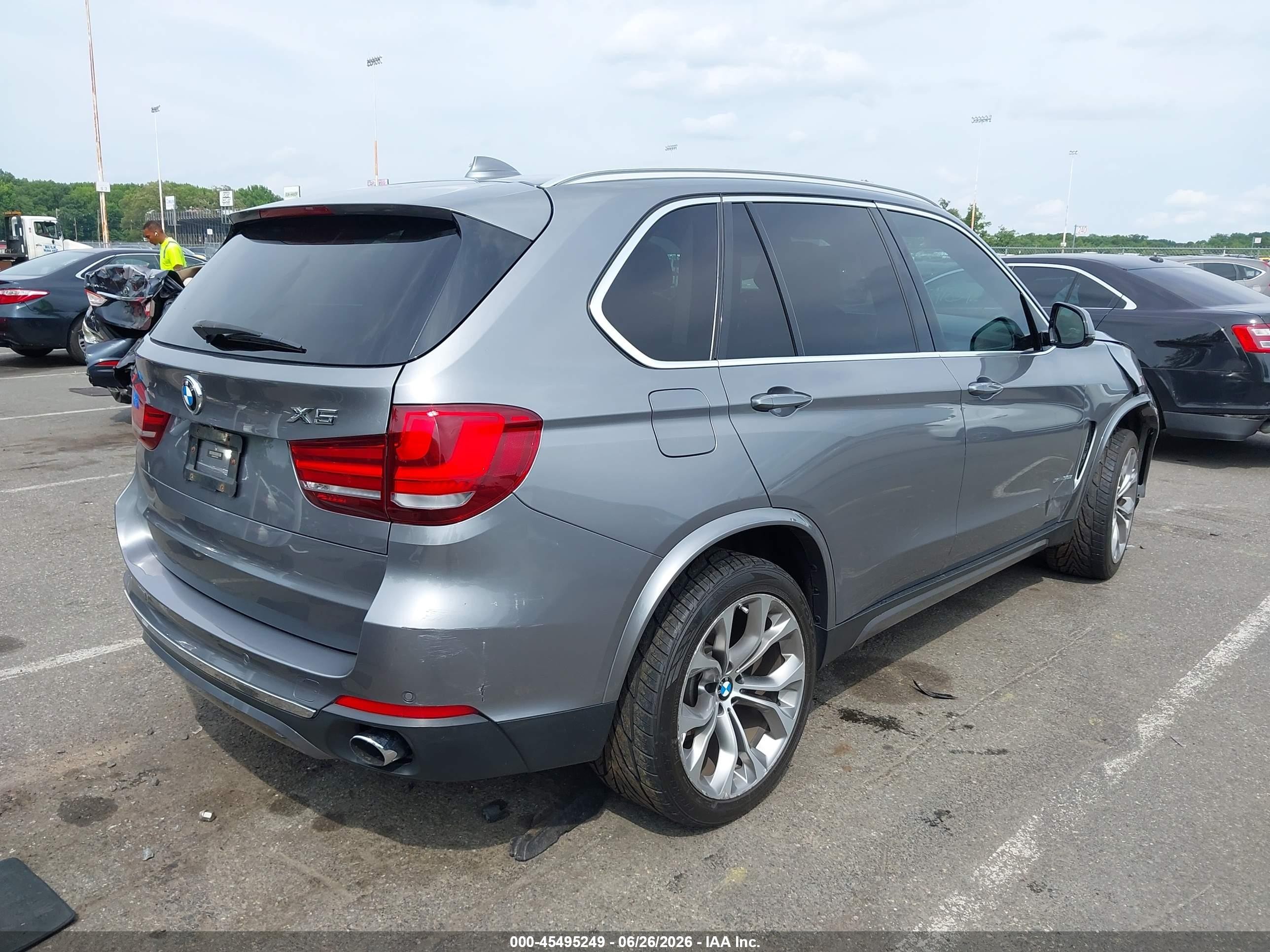 2015 Bmw X5 Xdrive35i Gray vin: 5UXKR0C56F0P10243