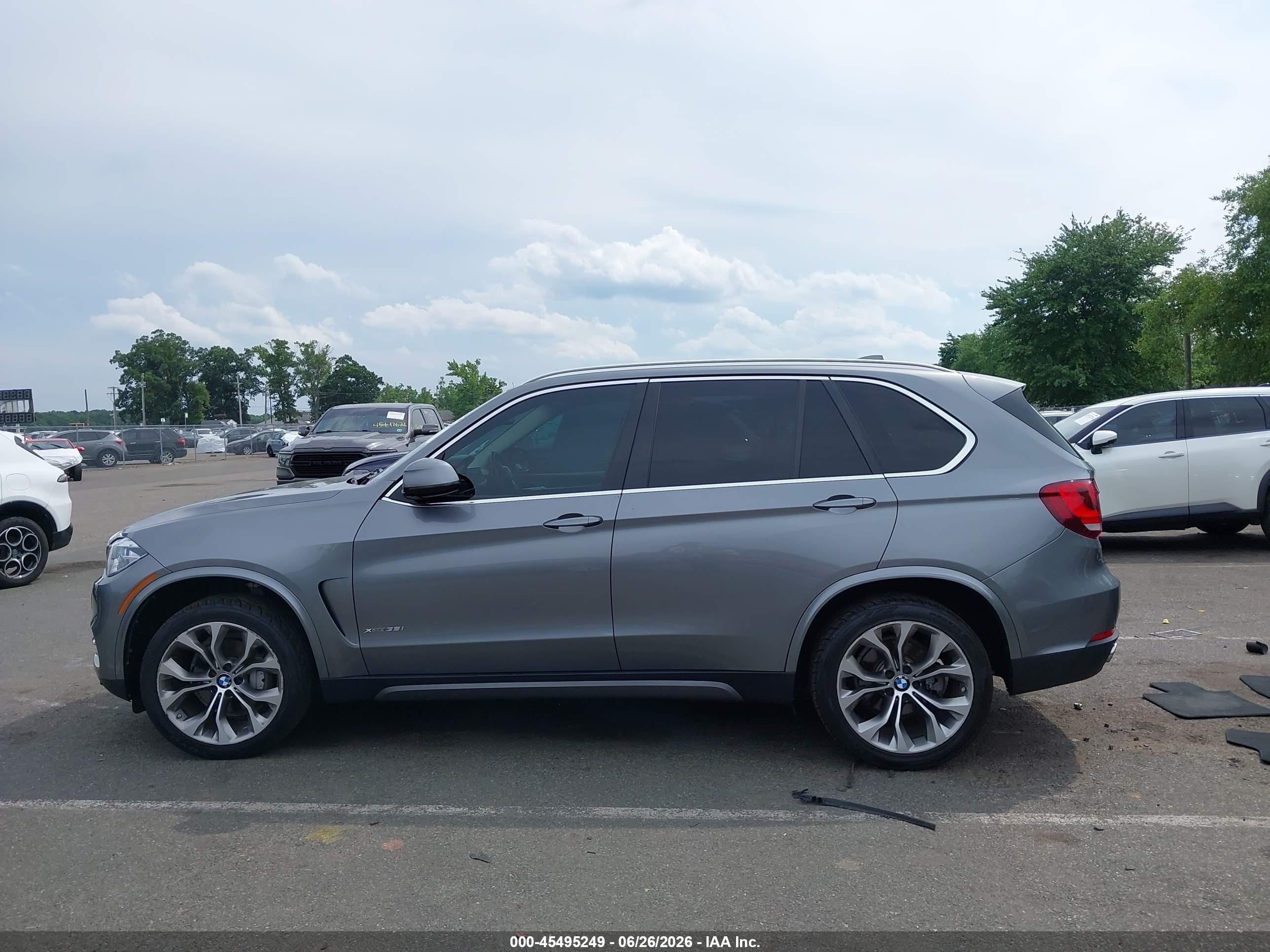 2015 Bmw X5 Xdrive35i Gray vin: 5UXKR0C56F0P10243