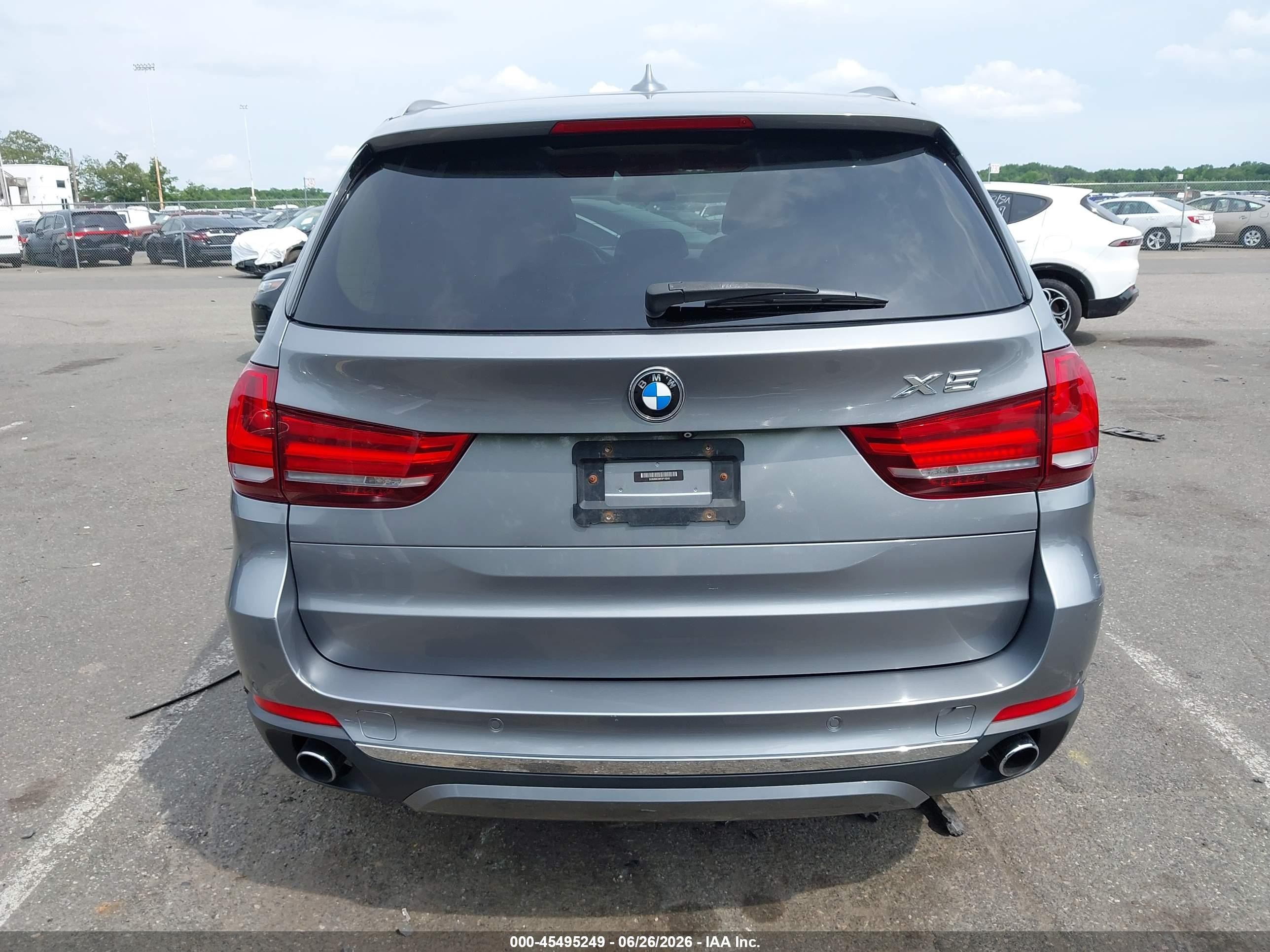 2015 Bmw X5 Xdrive35i Gray vin: 5UXKR0C56F0P10243